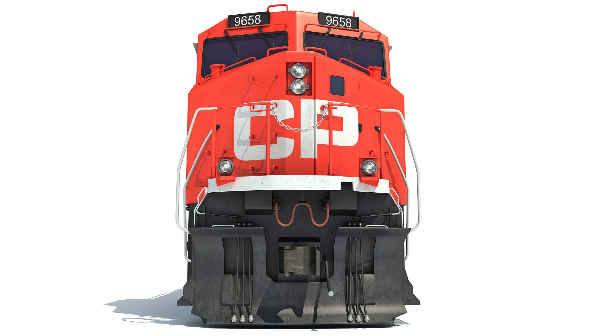 Canadian Pacific Locomotive 3D model_13