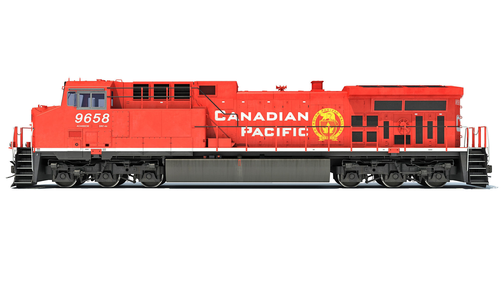 Canadian Pacific Locomotive 3D model_14