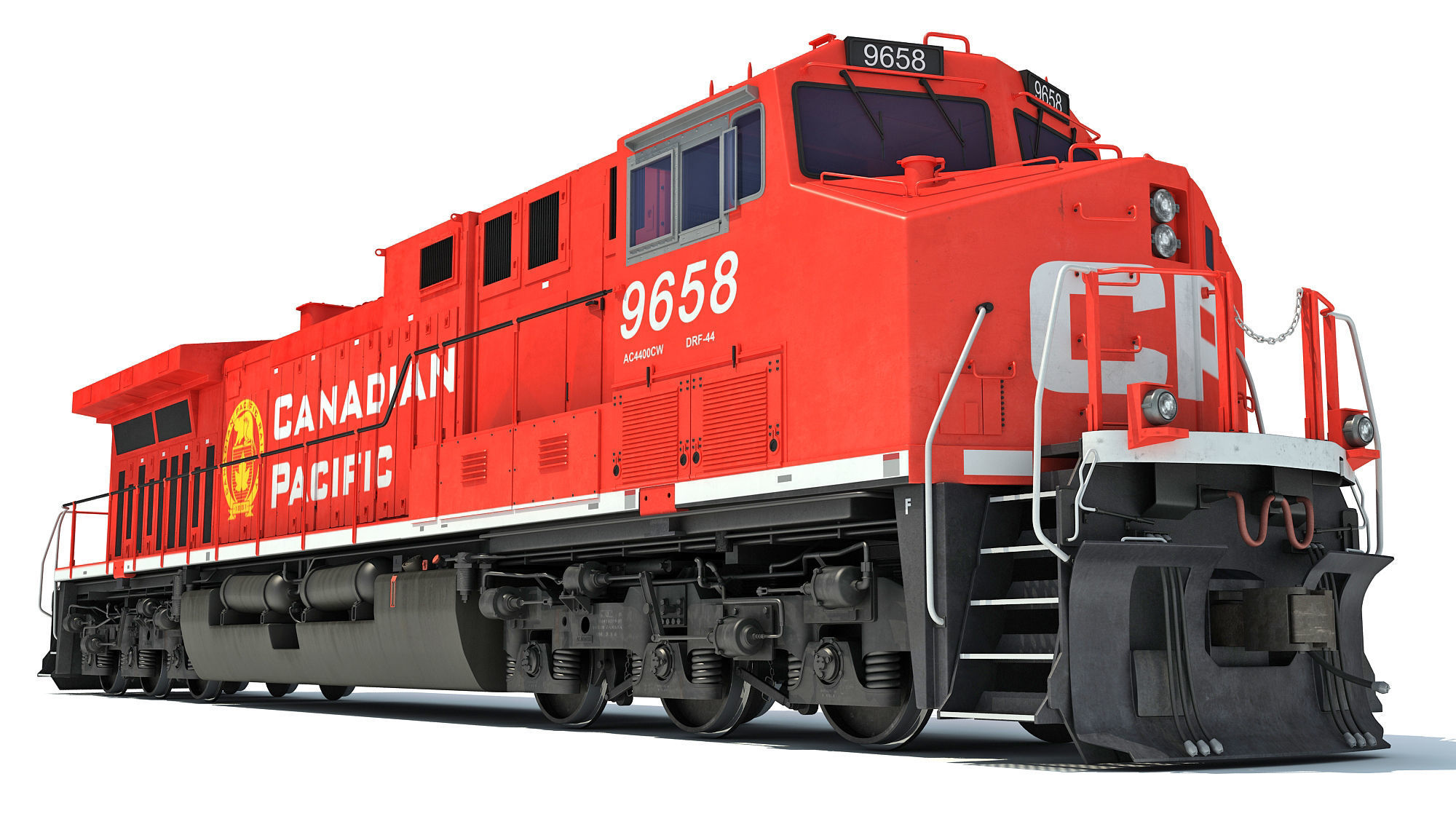 Canadian Pacific Locomotive 3D model_1