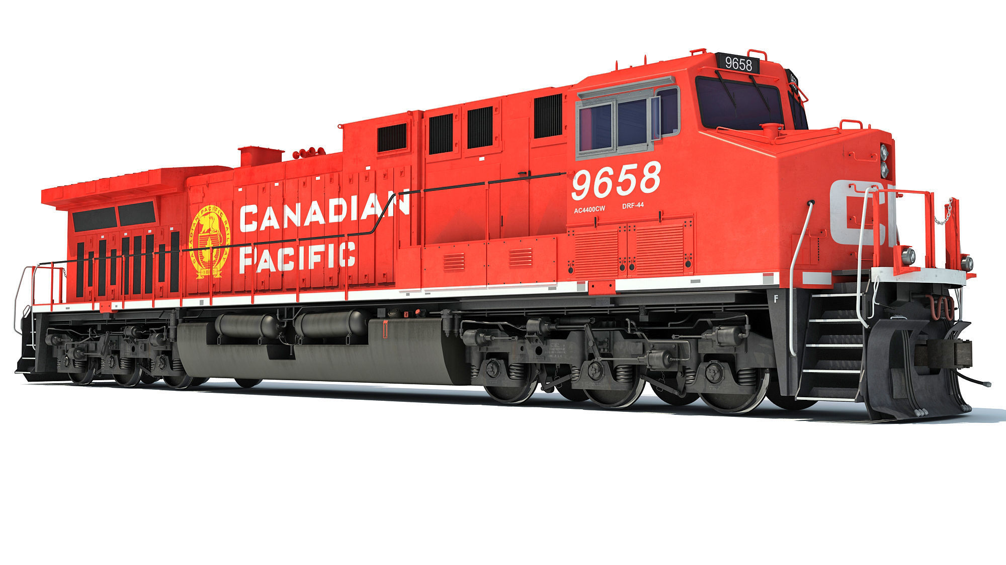 Canadian Pacific Locomotive 3D model_7