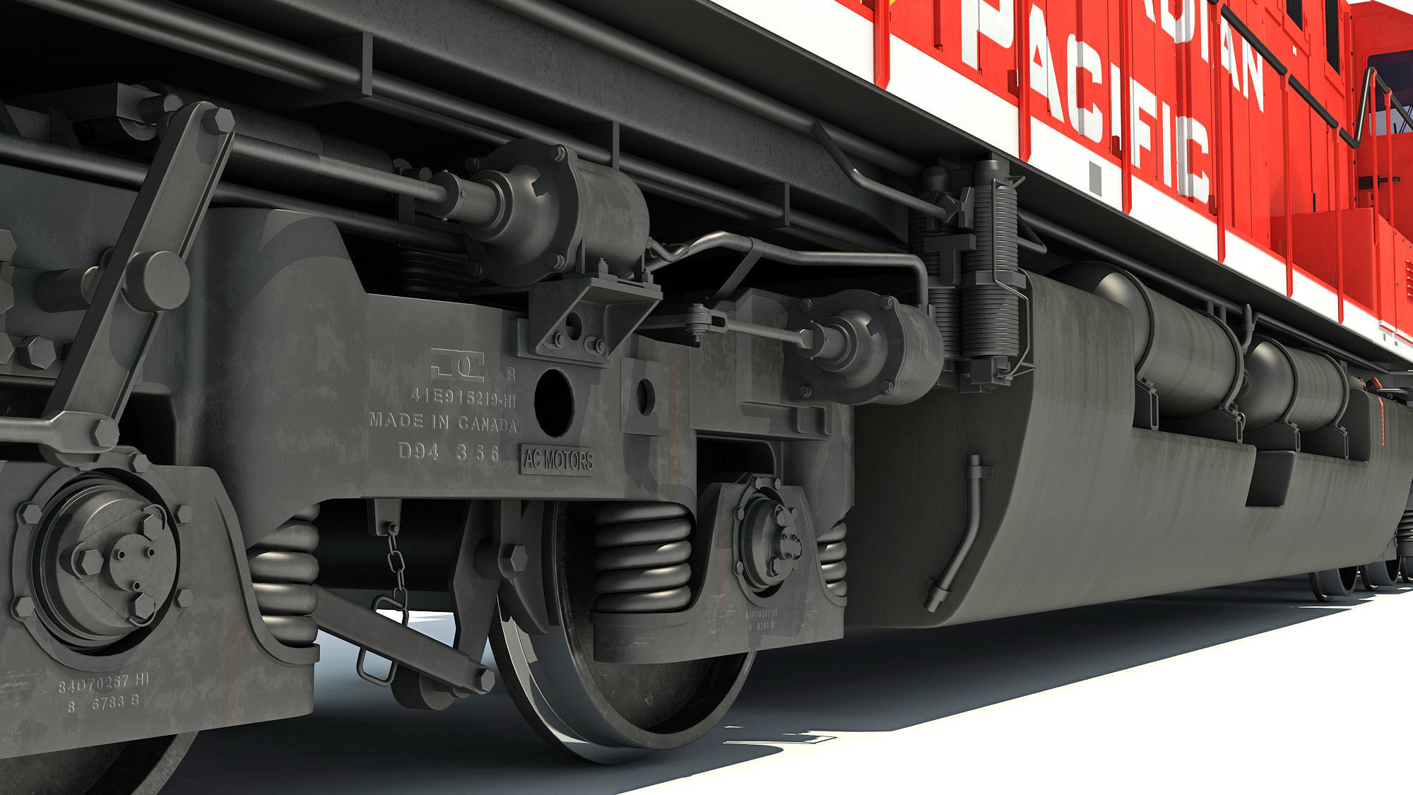 Canadian Pacific Locomotive 3D model_19