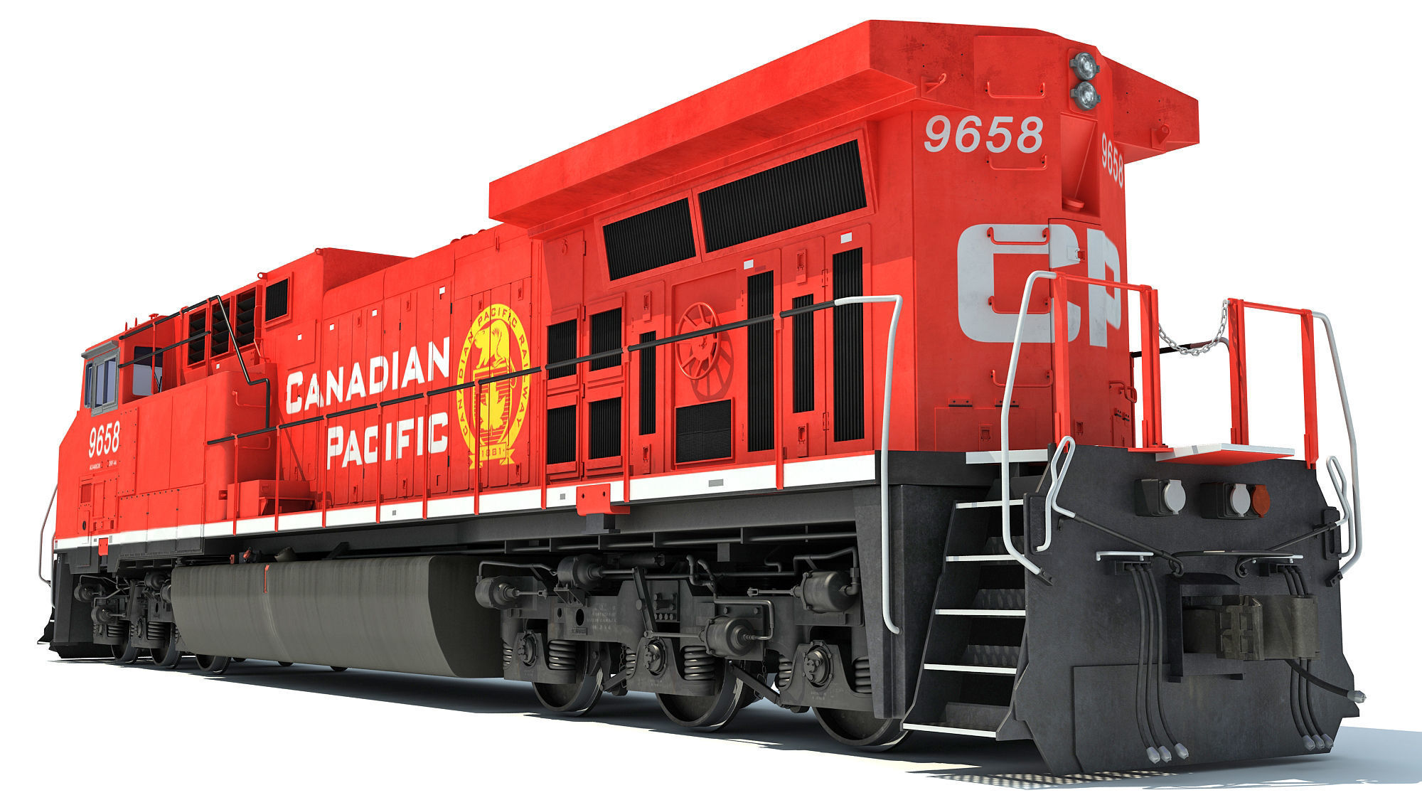 Canadian Pacific Locomotive 3D model_3