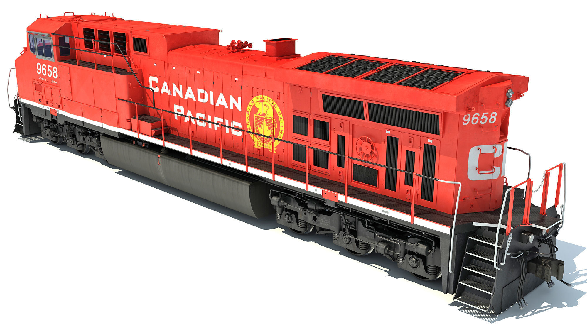 Canadian Pacific Locomotive 3D model_2