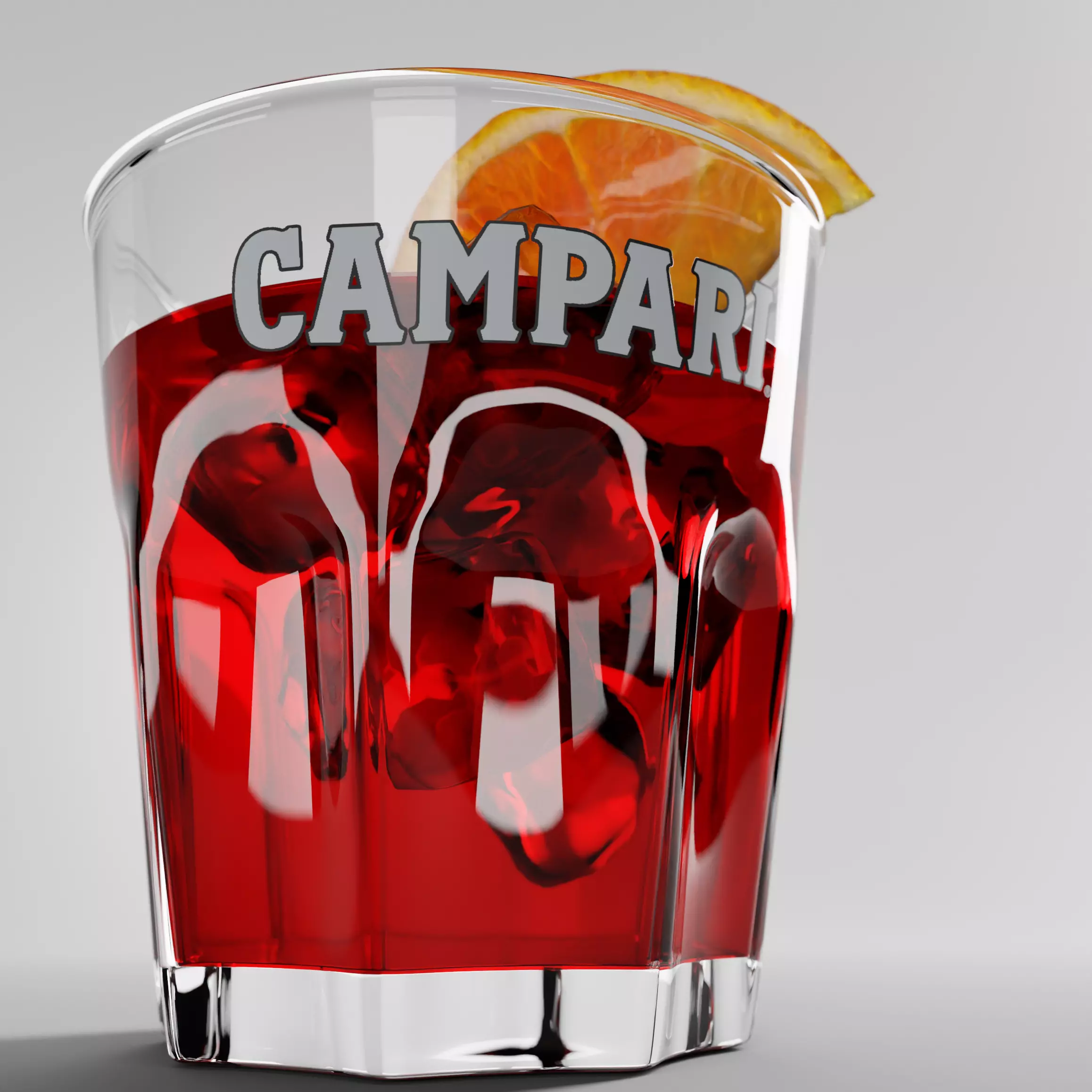 Campari Glass 3D model_0