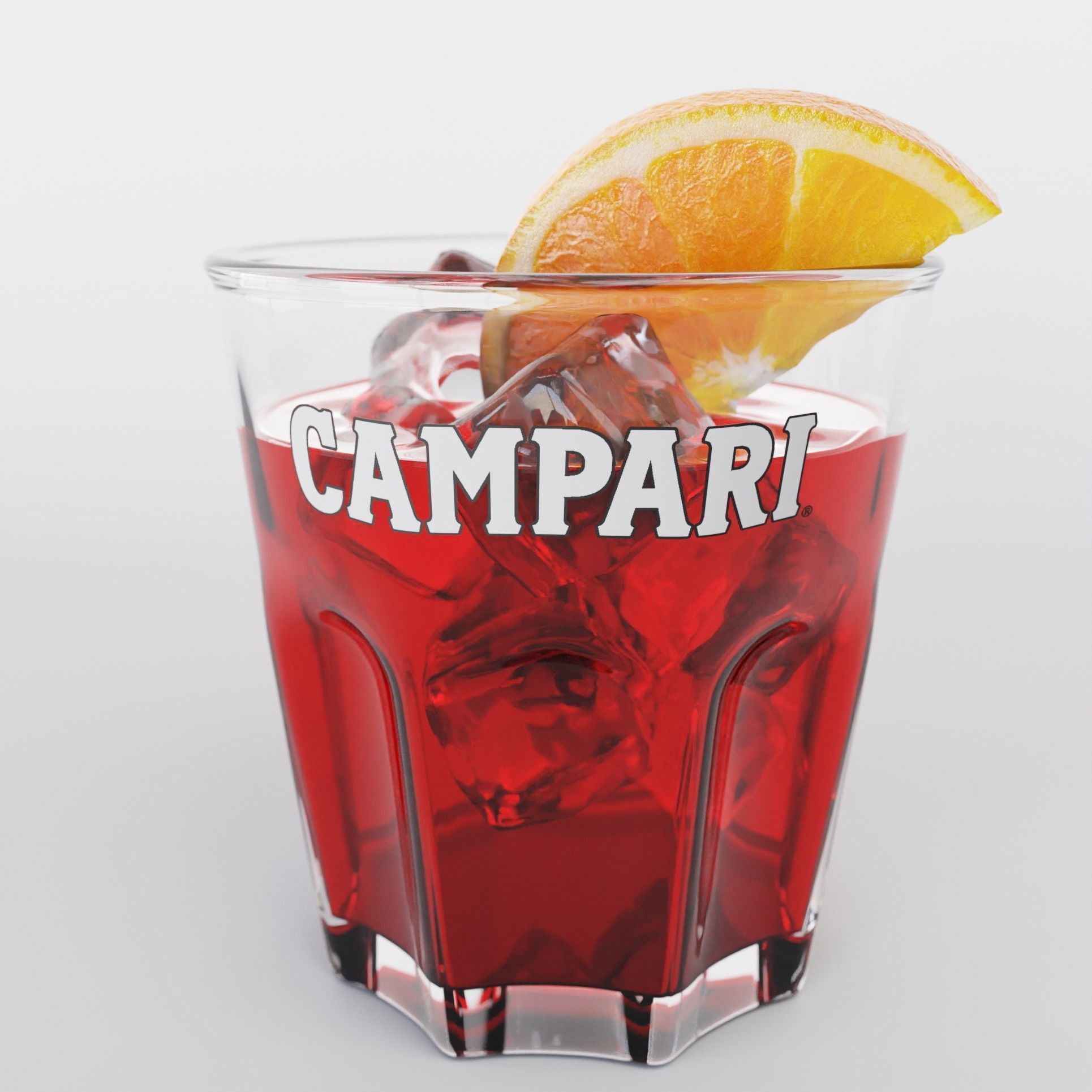 Campari Glass 3D model_4