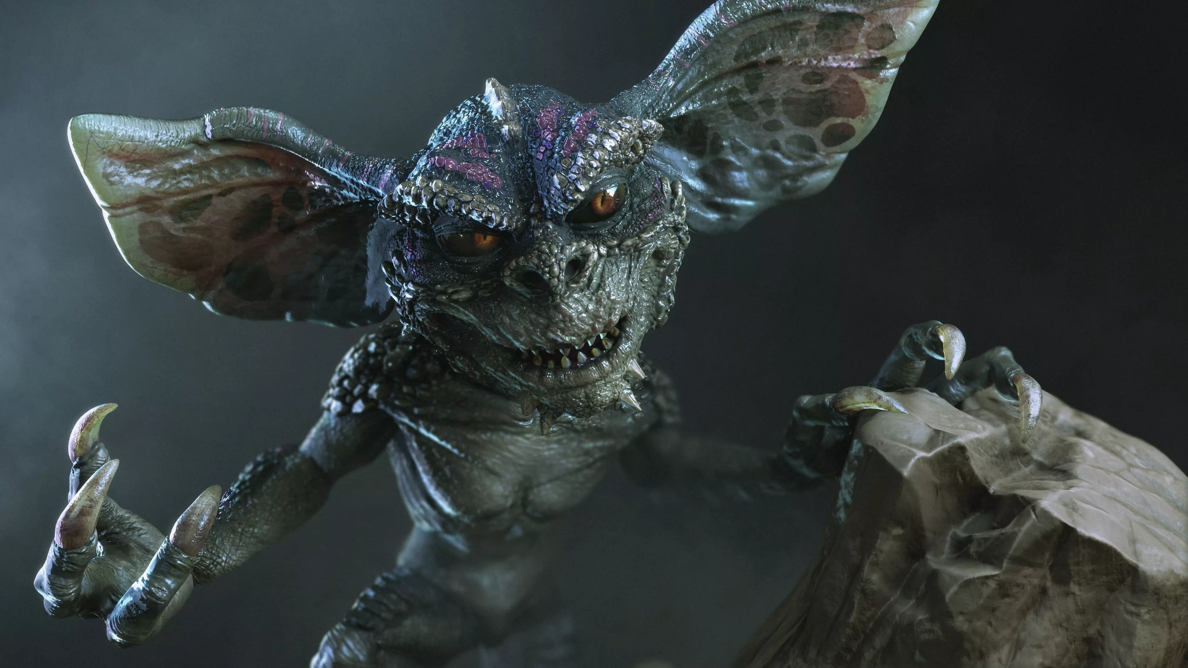 Gremlin statue 3D model_0