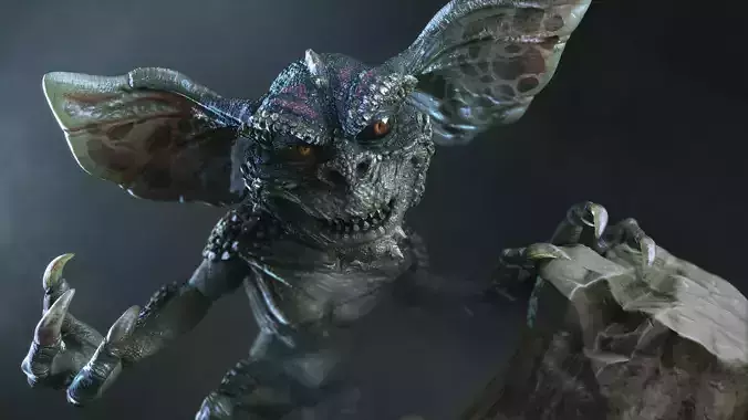 Gremlin statue 3D model