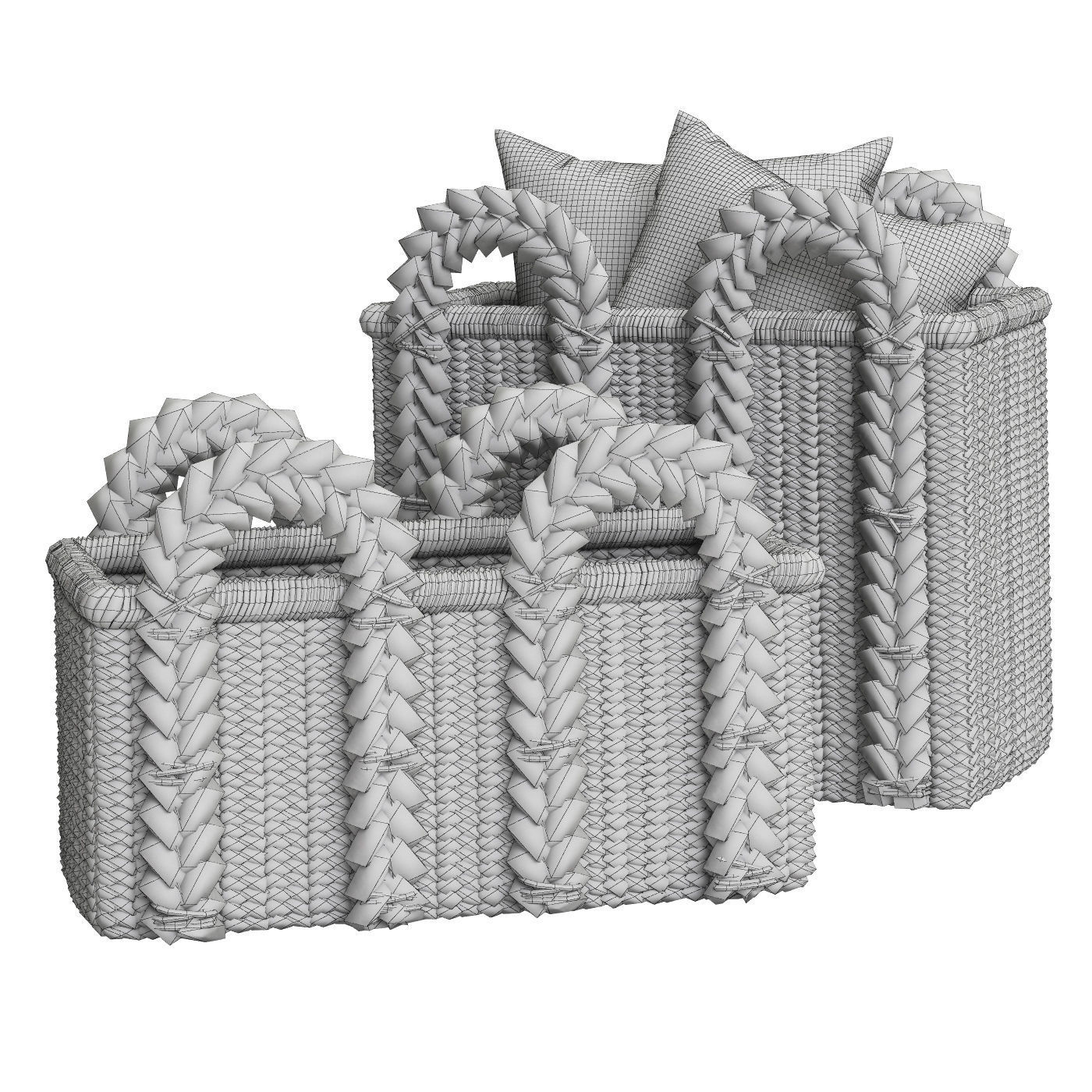 Pottery Barn Beachcomber Baskets 02 3D model_6