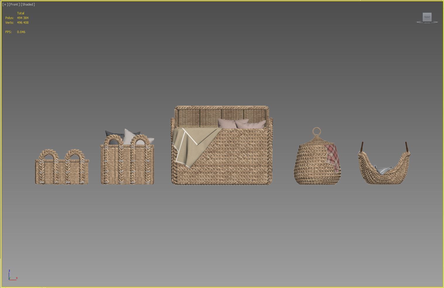 Pottery Barn Beachcomber Baskets 02 3D model_10