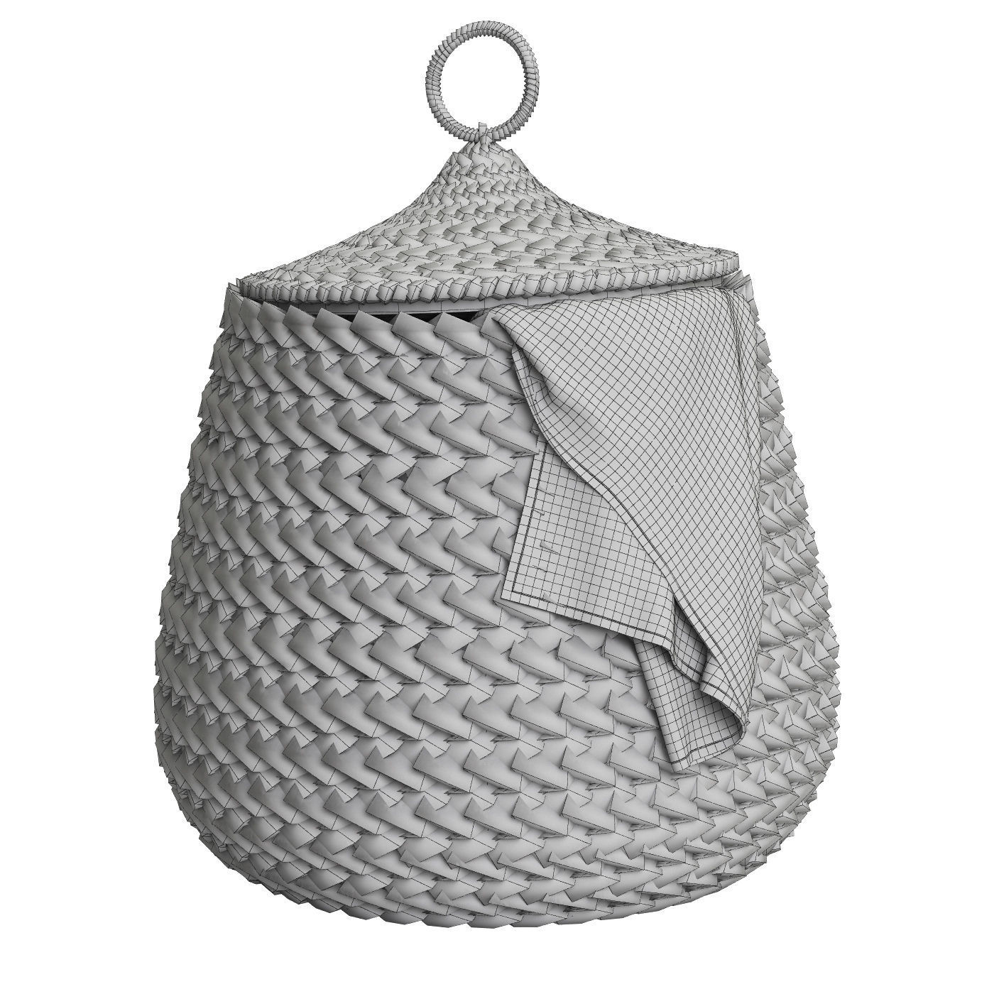 Pottery Barn Beachcomber Baskets 02 3D model_8