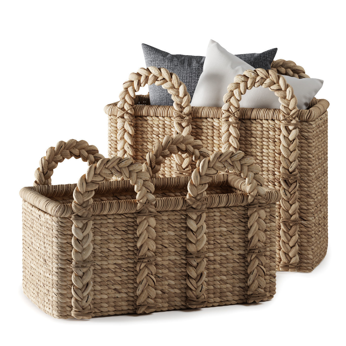 Pottery Barn Beachcomber Baskets 02 3D model_1