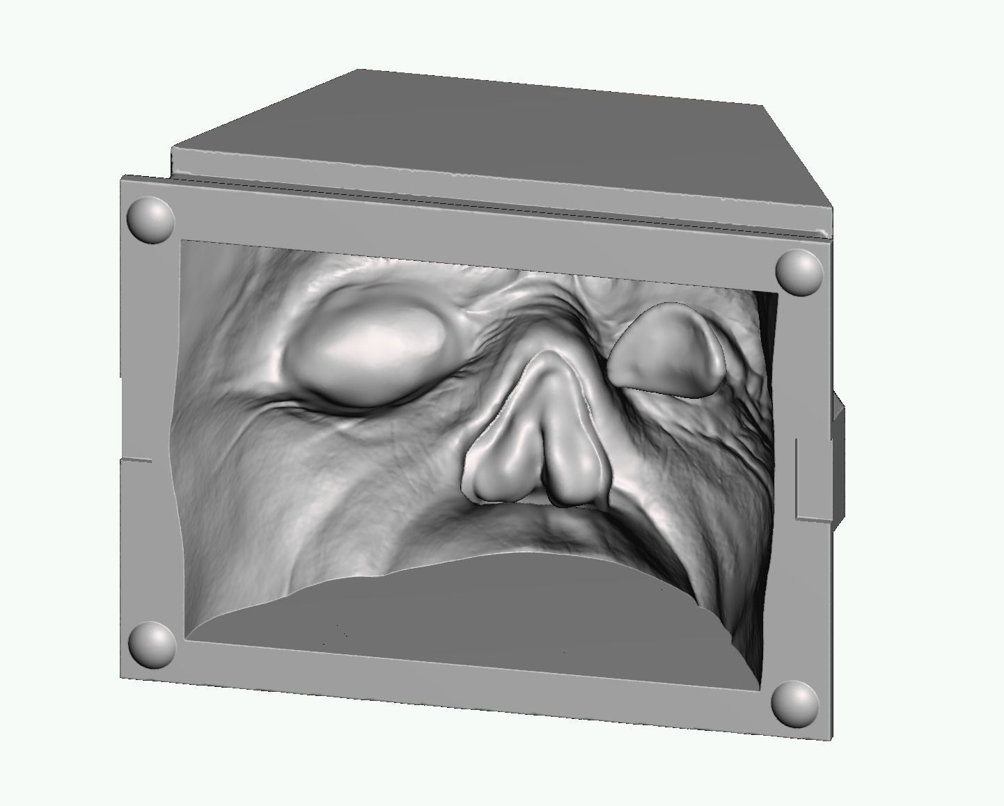 Mold for Maxillofacial prosthetic work model 3D print model_2