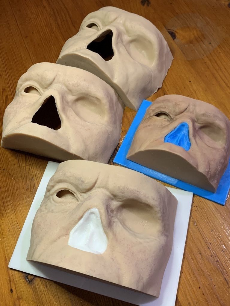 Mold for Maxillofacial prosthetic work model 3D print model_1