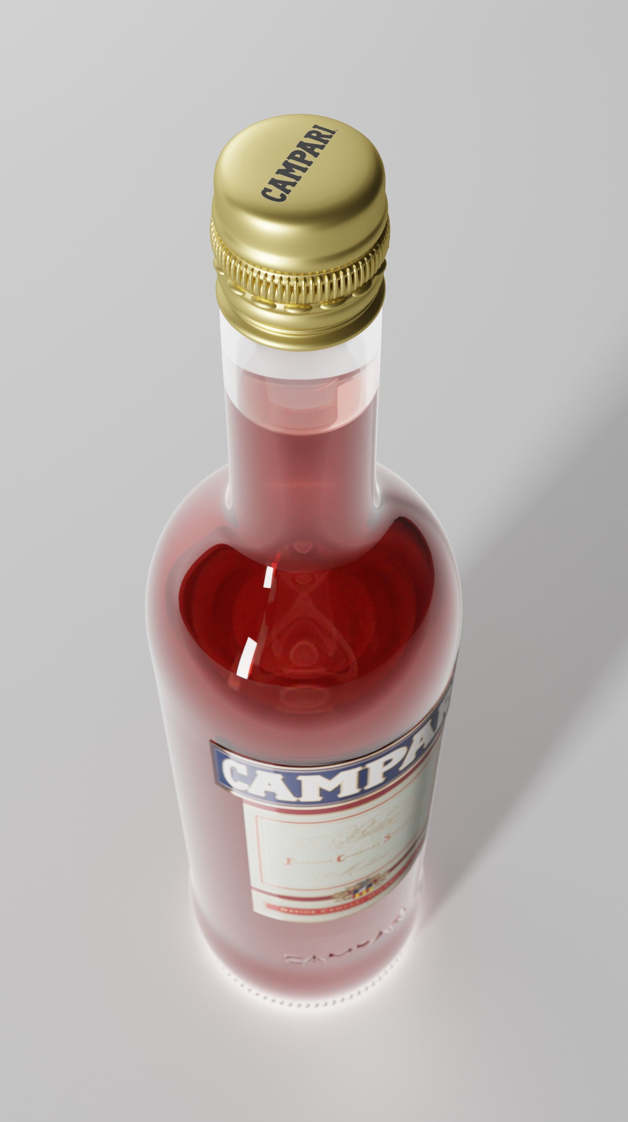 Campari Bottle 3D model_3