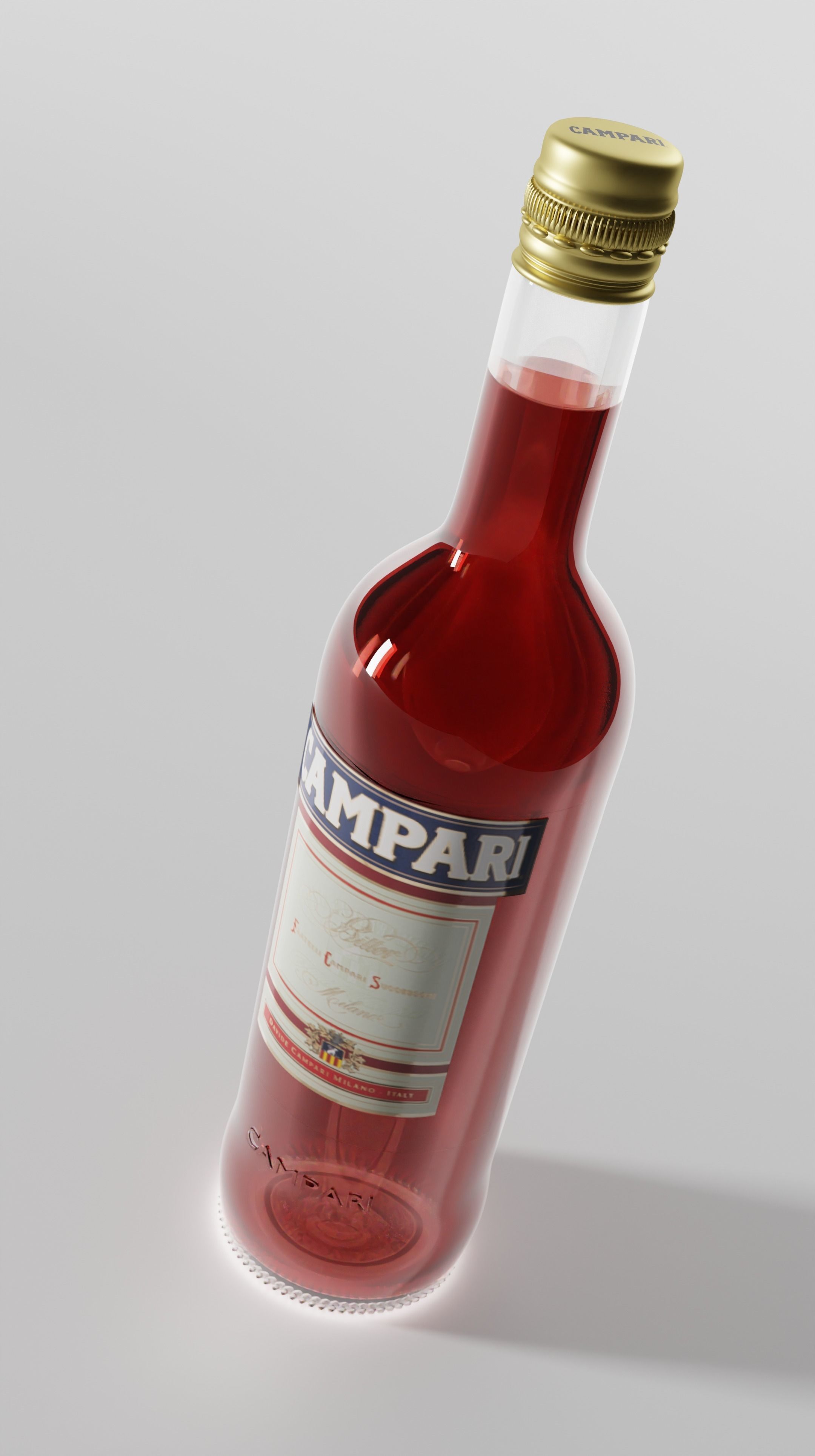 Campari Bottle 3D model_2