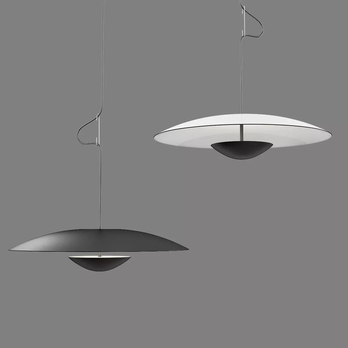 Ginger pendant lamp Low-poly 3D model_0