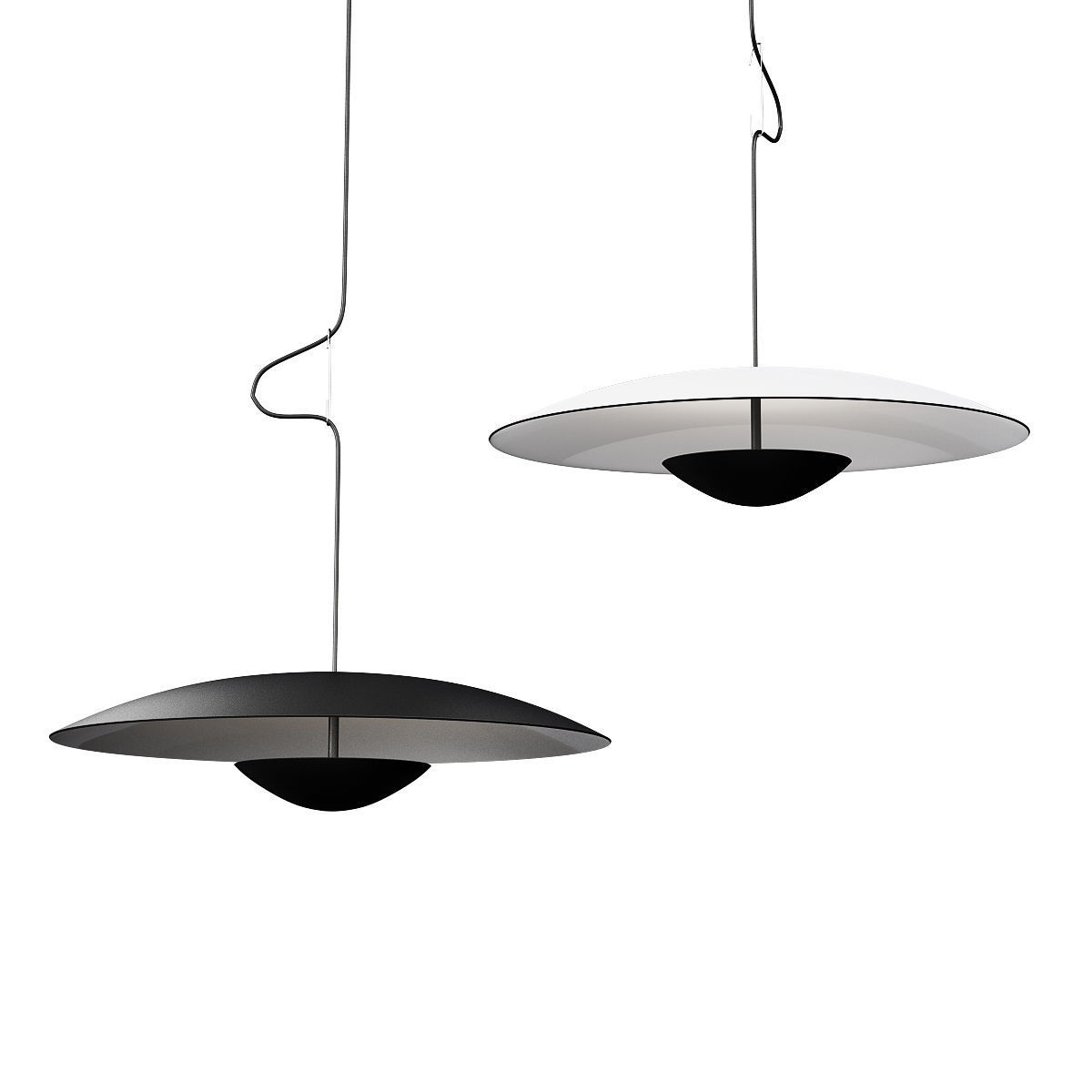 Ginger pendant lamp Low-poly 3D model_1