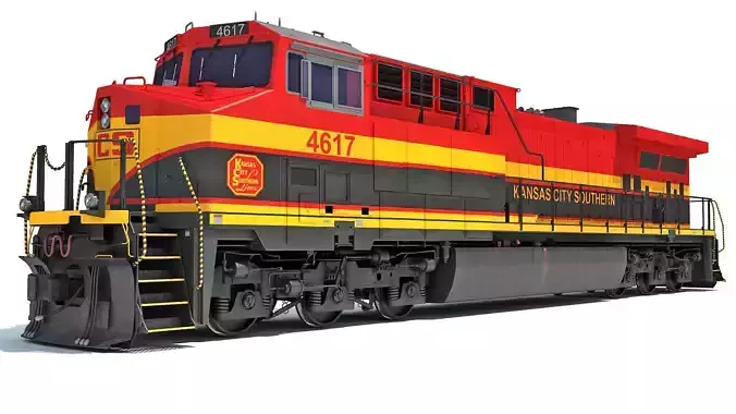 Kansas City Southern Locomotive 3D model