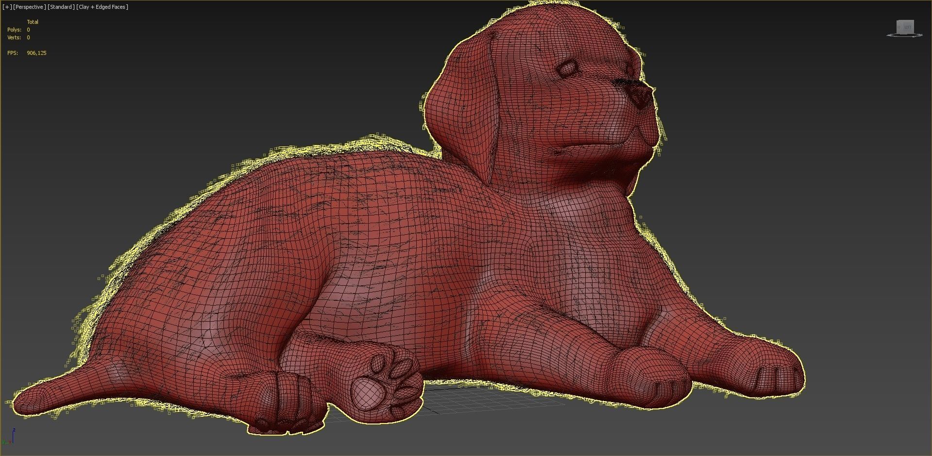 Labrador puppy 3D model_7