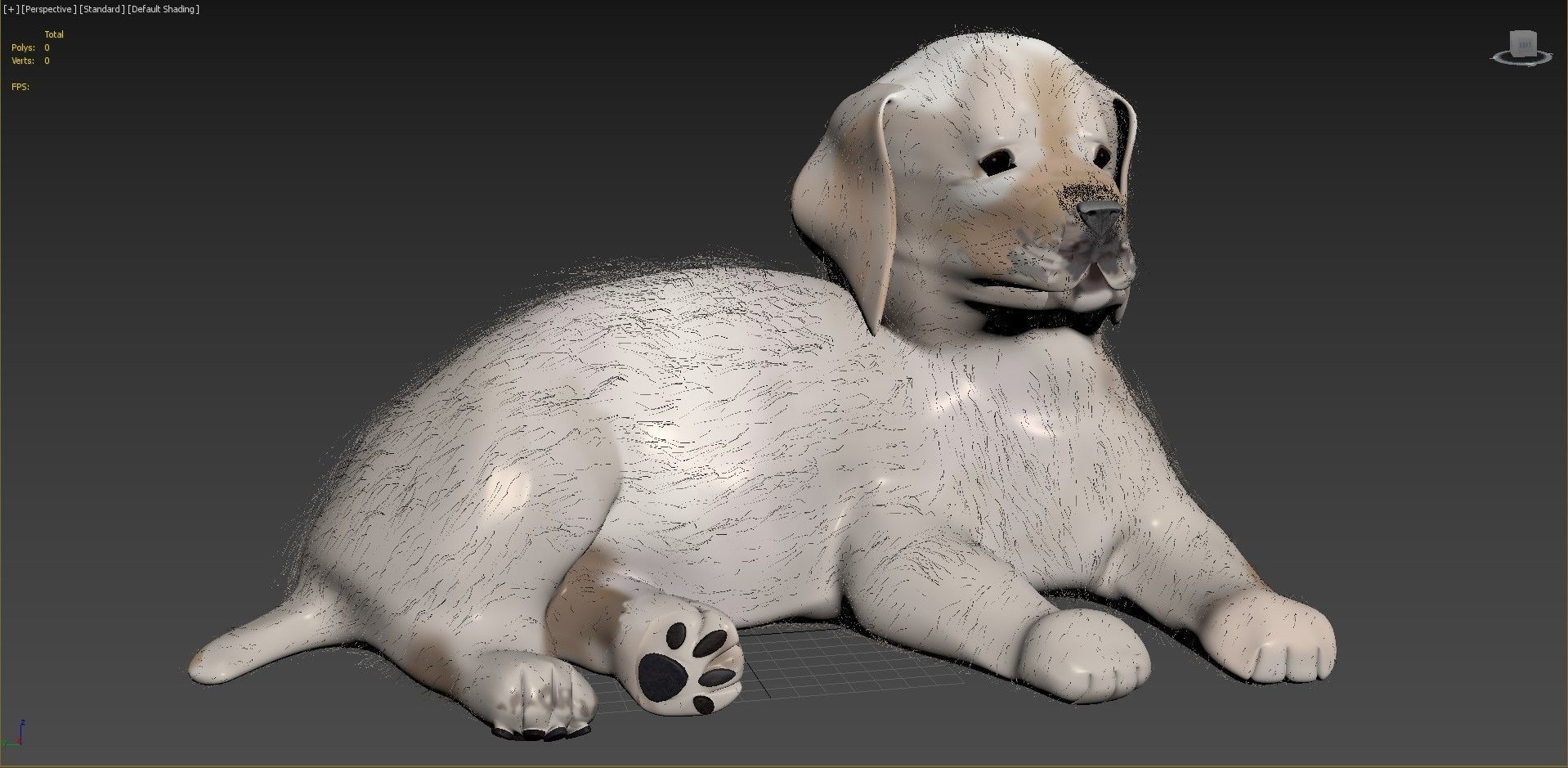 Labrador puppy 3D model_6