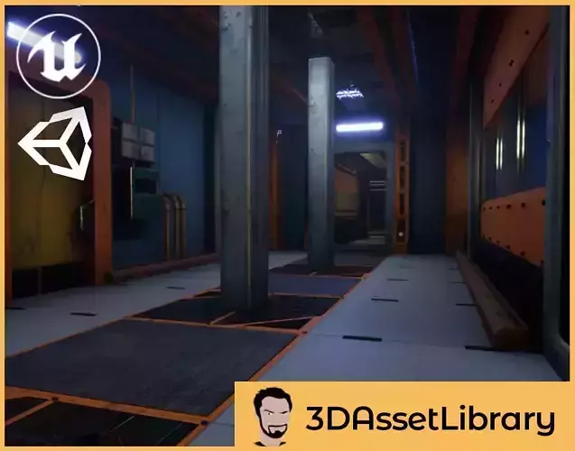 Sci-Fi Interior Vol 1 For Unreal And Unity