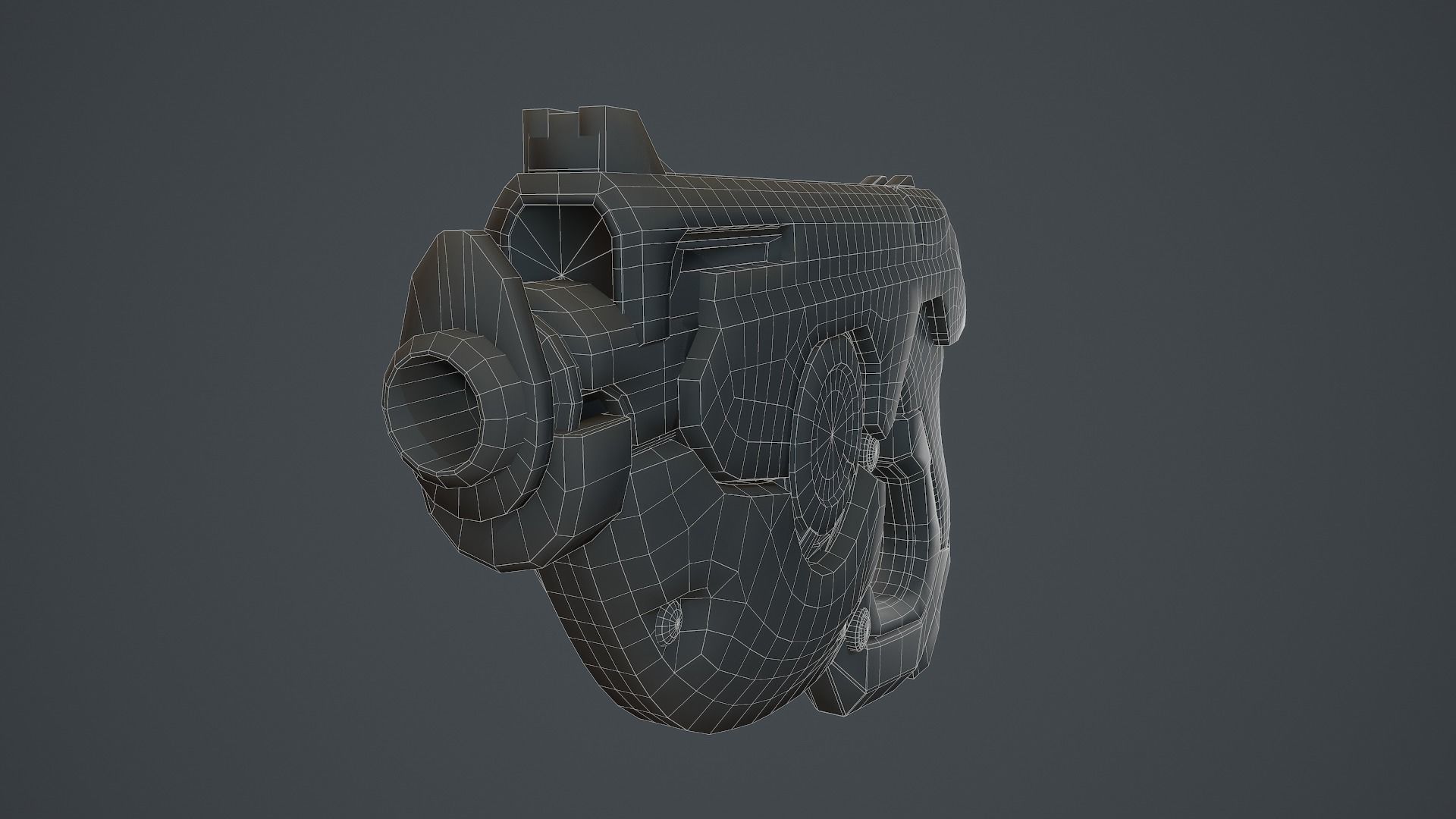 Tracer Gun From Overwatch Low-poly 3D model_21