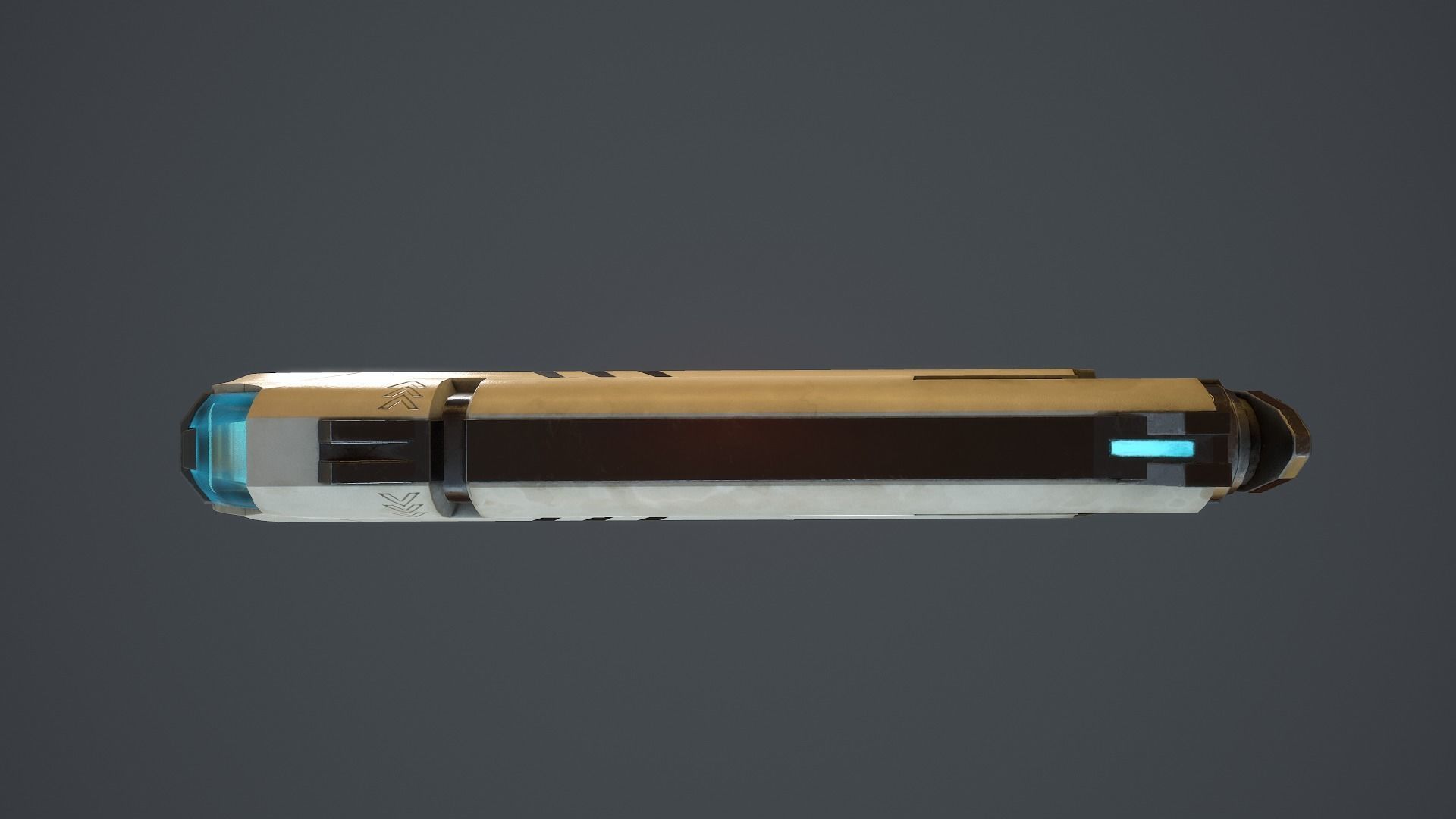 Tracer Gun From Overwatch Low-poly 3D model_11