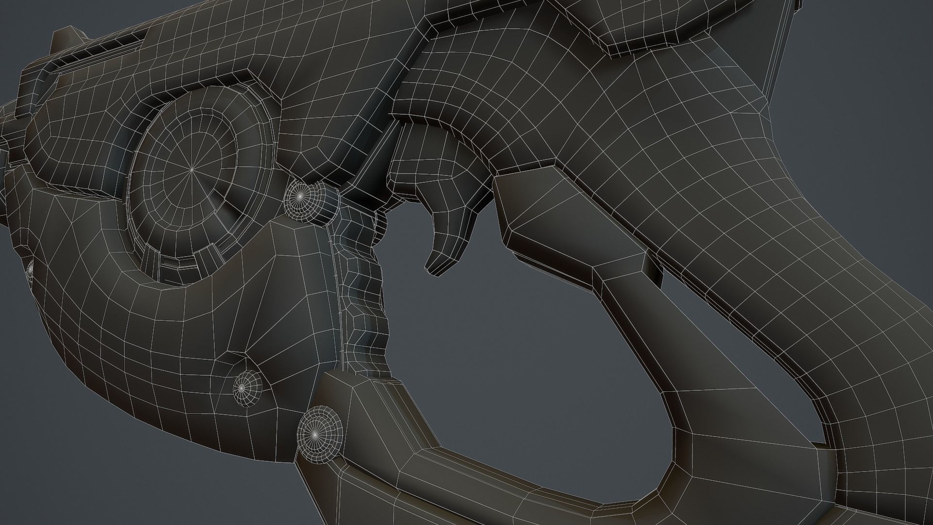 Tracer Gun From Overwatch Low-poly 3D model_25