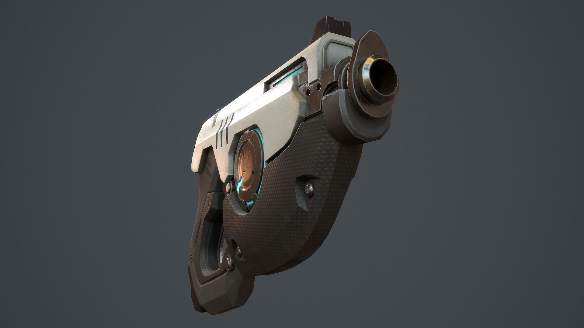 Tracer Gun From Overwatch Low-poly 3D model_6