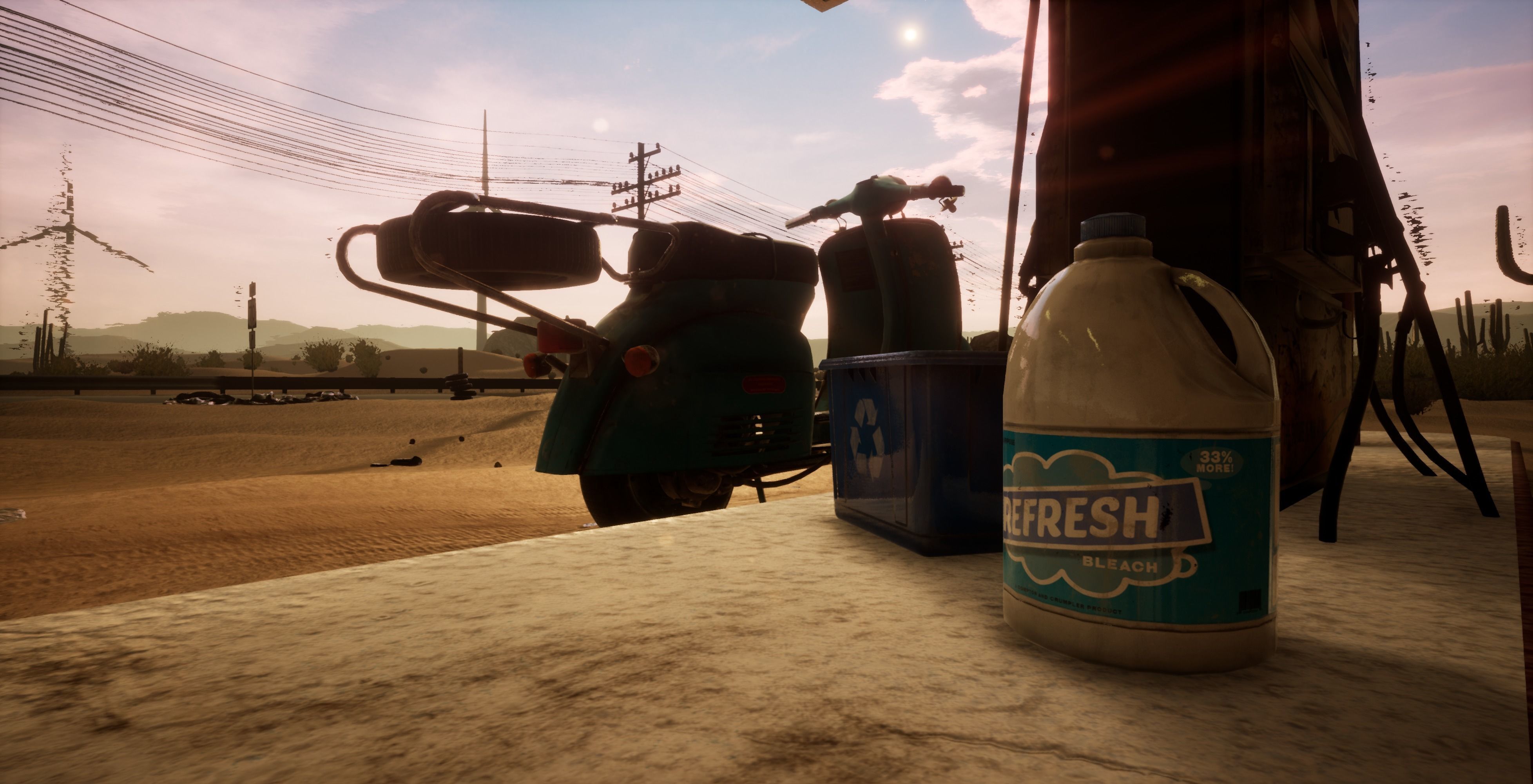 Gas station Unreal 4 Scene Low-poly 3D model_15