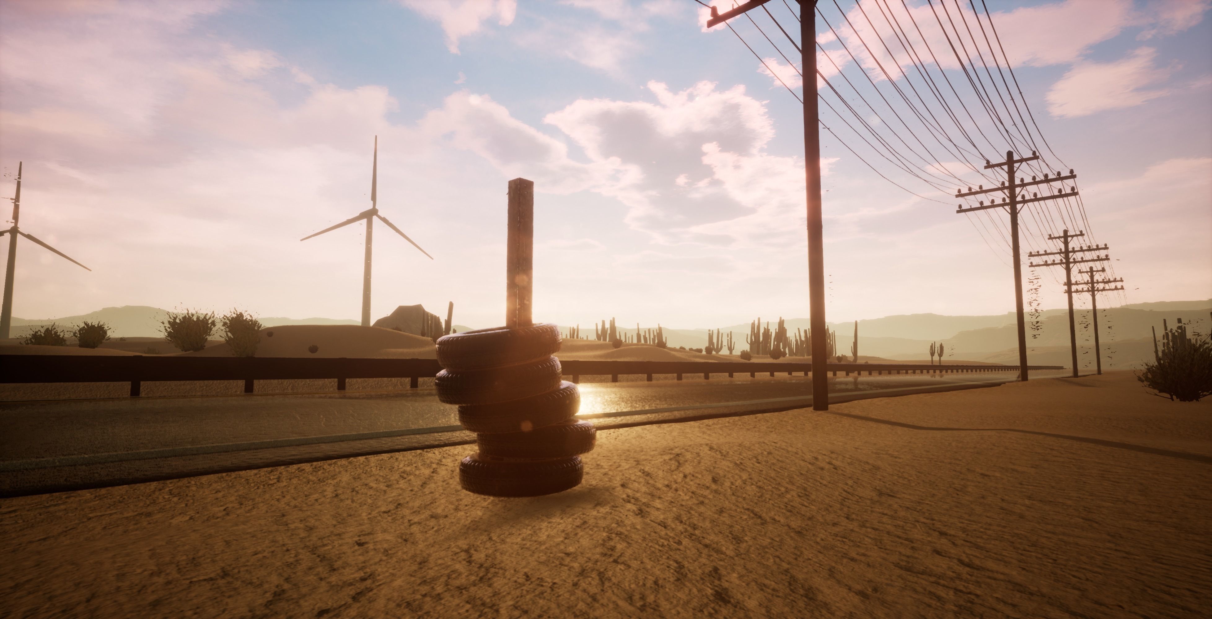 Gas station Unreal 4 Scene Low-poly 3D model_24