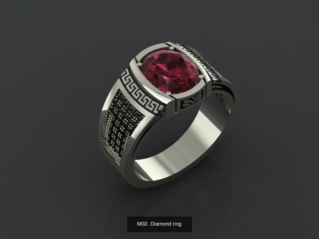 men rings 3D Model Collection_2