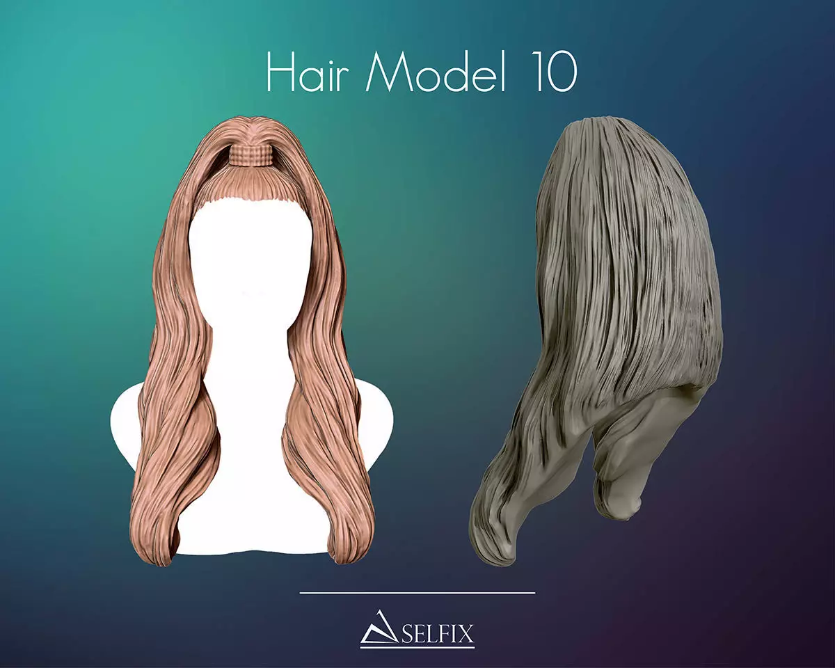Hairstyle 10 3D print model_0