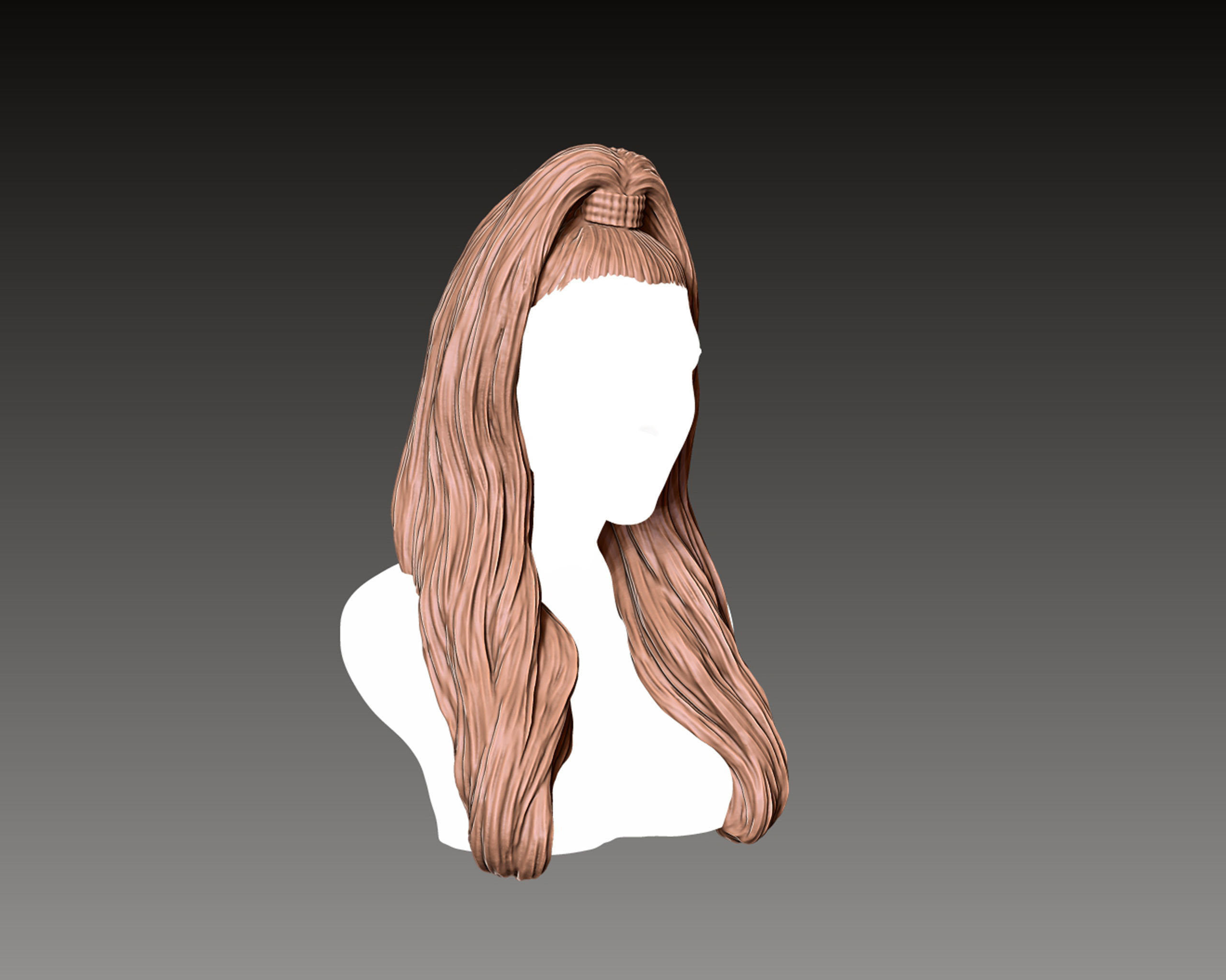 Hairstyle 10 3D print model_3