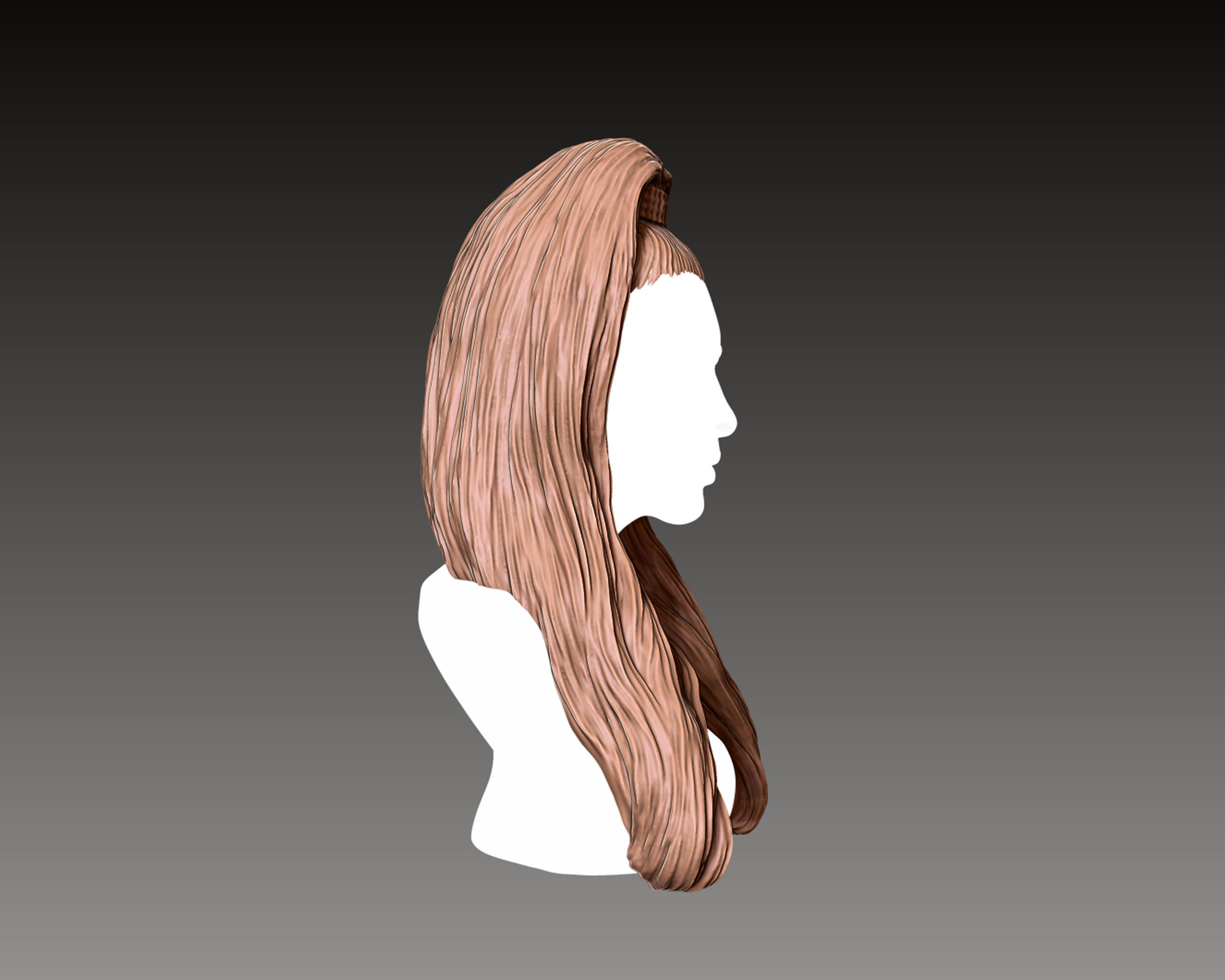 Hairstyle 10 3D print model_4