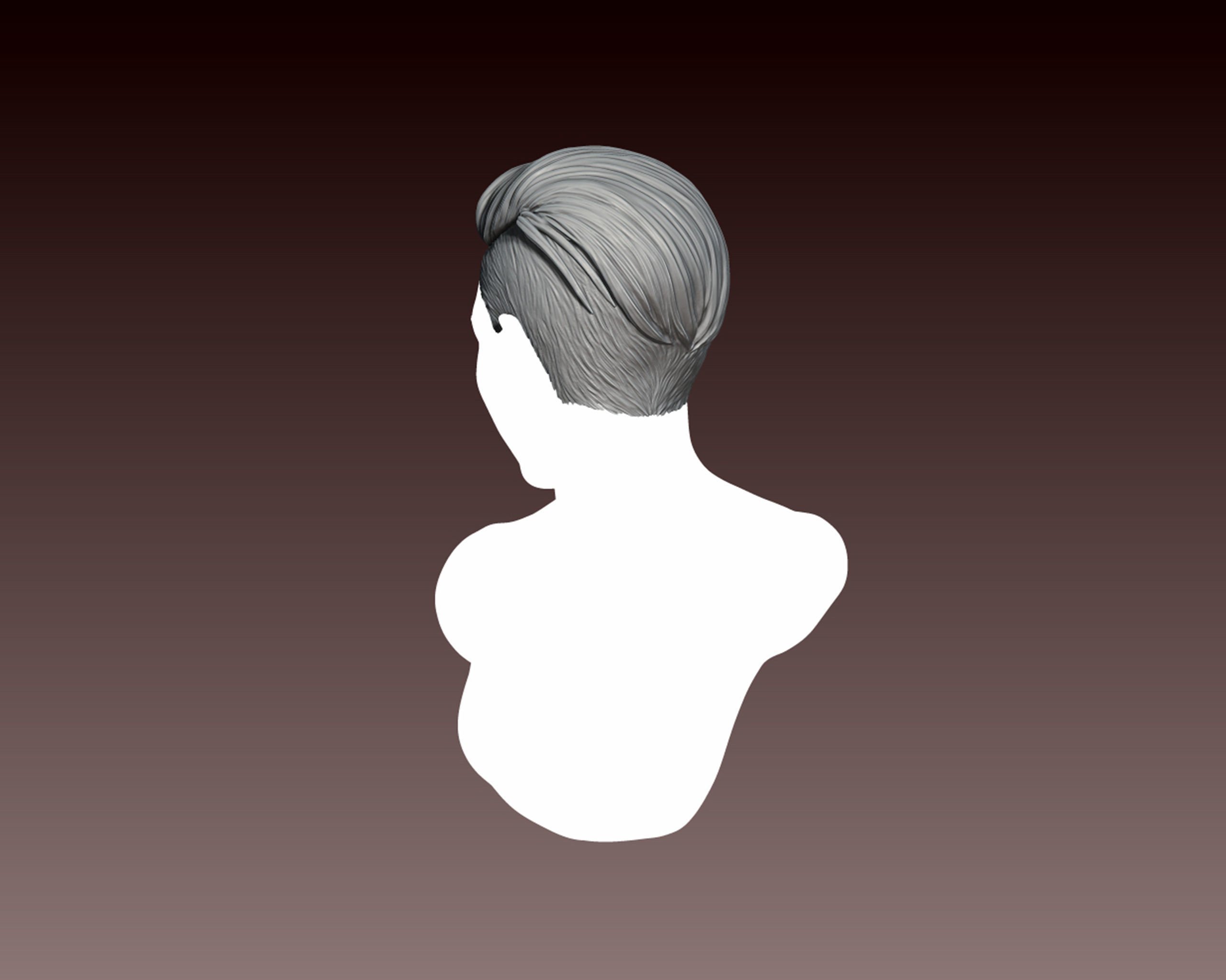 Hairstyle 11 3D print model_9