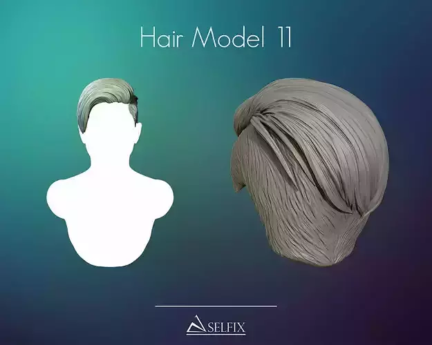 Hairstyle 11 3D print model