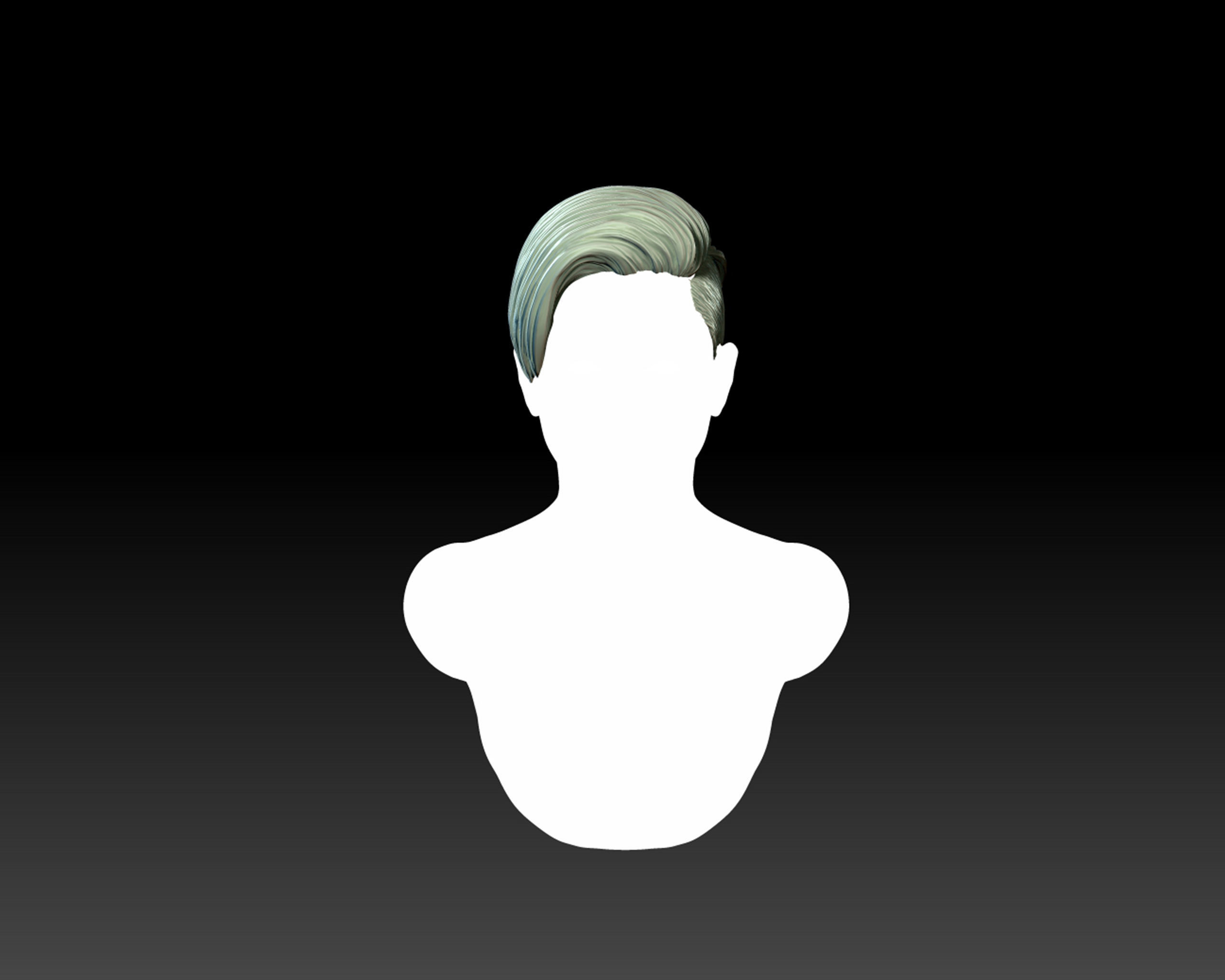 Hairstyle 11 3D print model_2