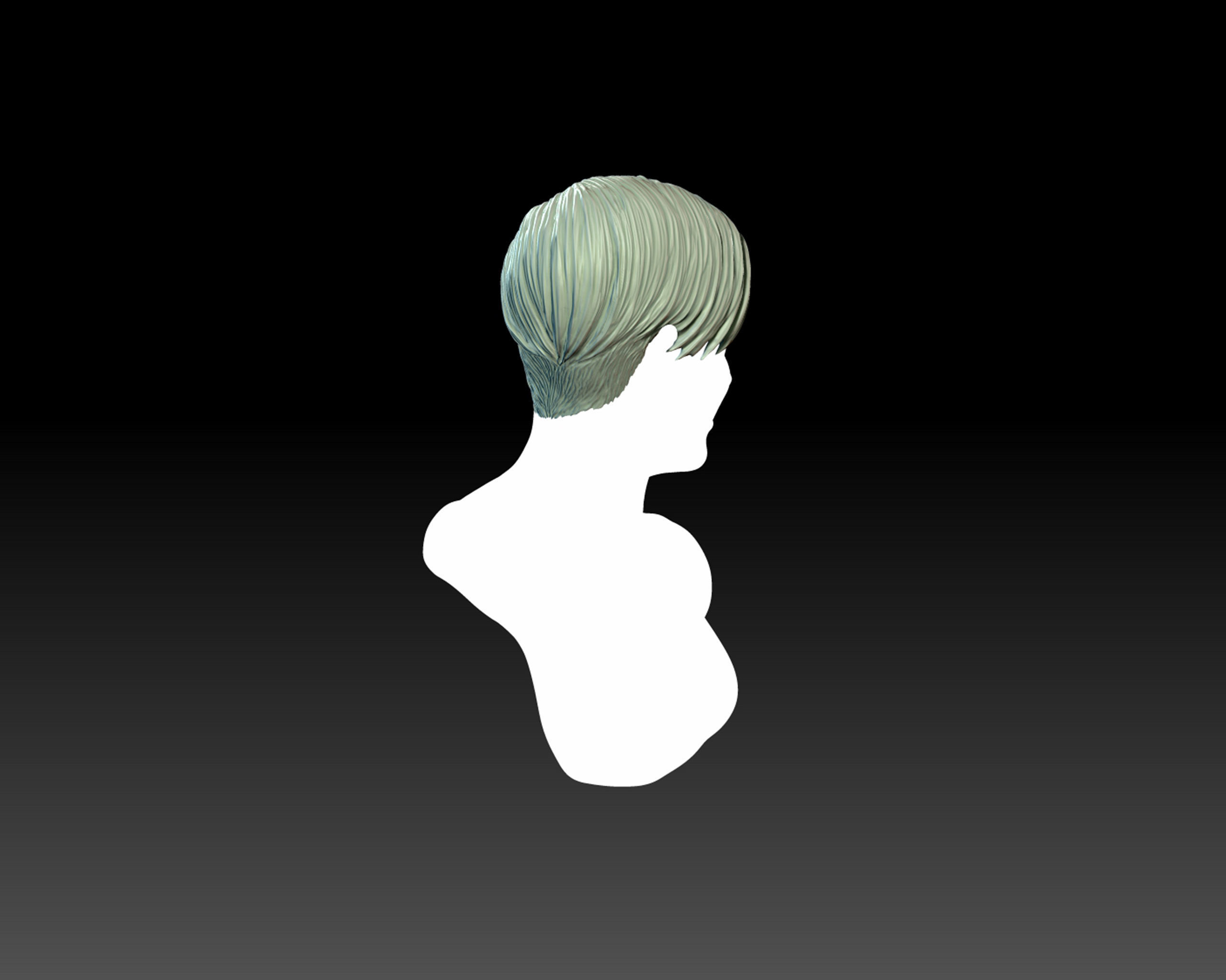 Hairstyle 11 3D print model_4