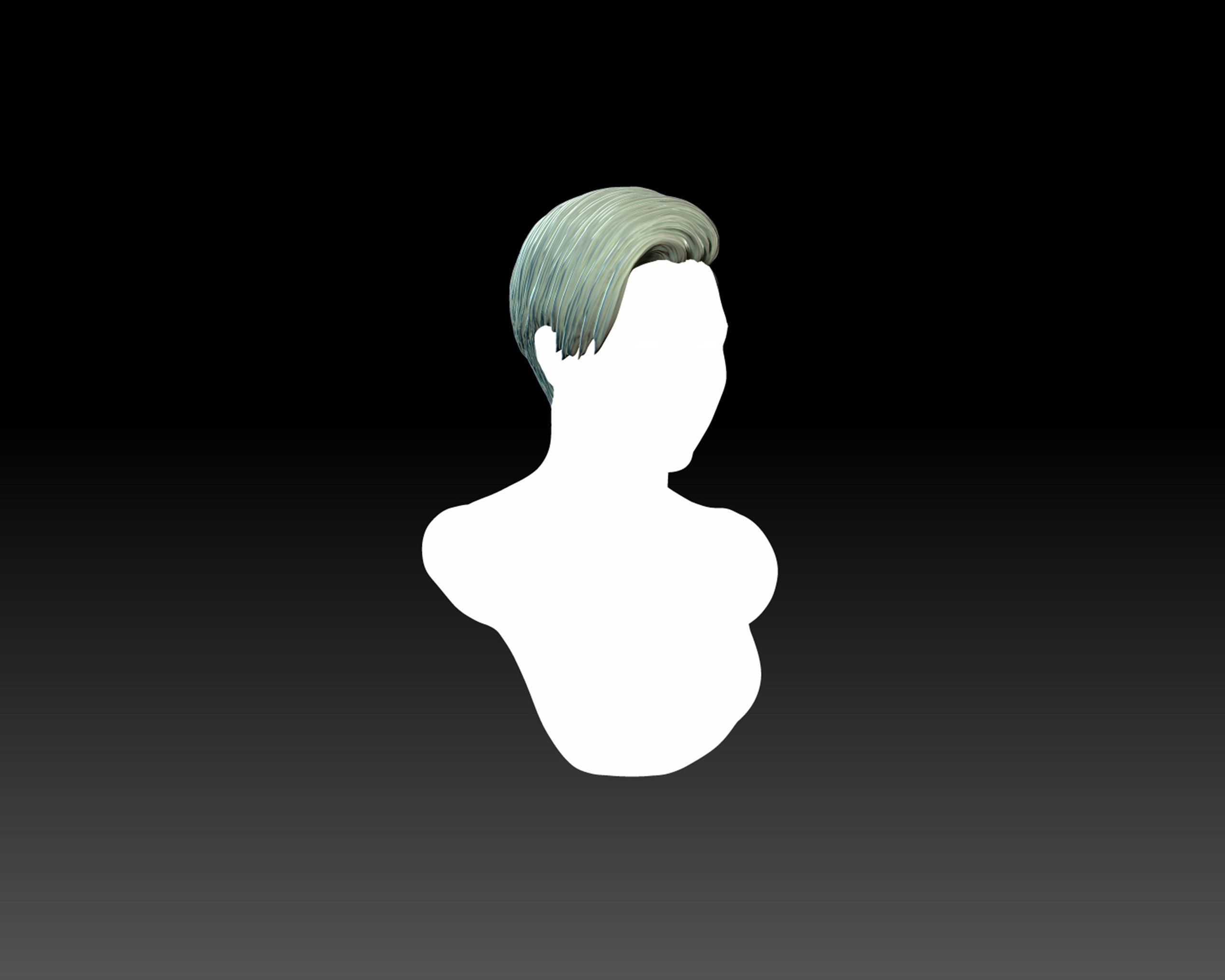 Hairstyle 11 3D print model_3