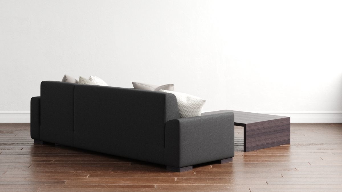 Sofa with Coffee Table 3D model_3
