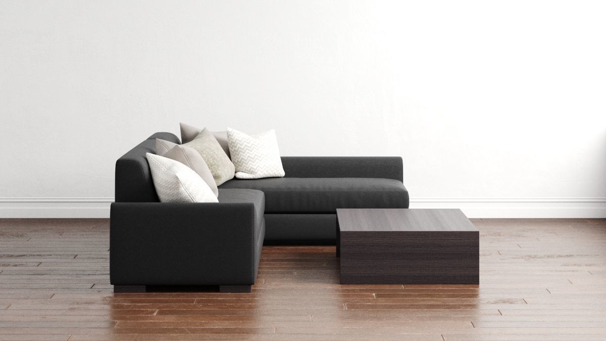 Sofa with Coffee Table 3D model_2