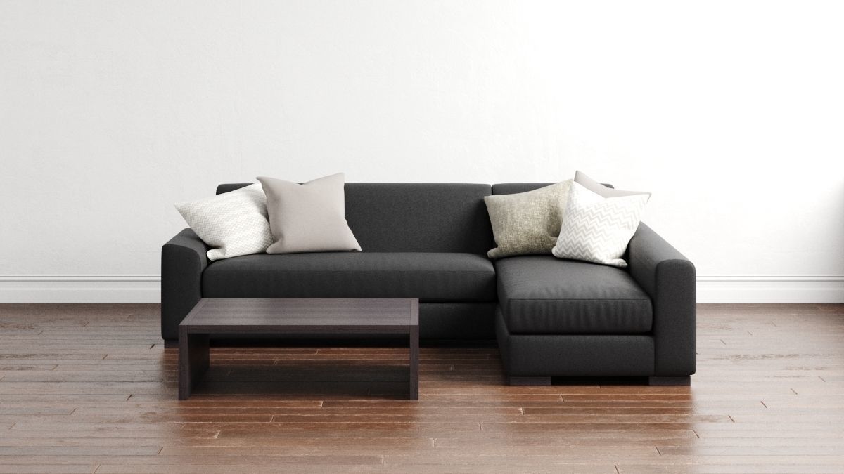 Sofa with Coffee Table 3D model_1