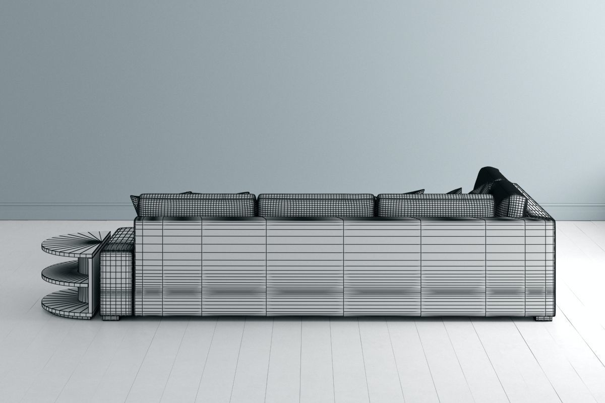 Sofa L Shape 3D model_11