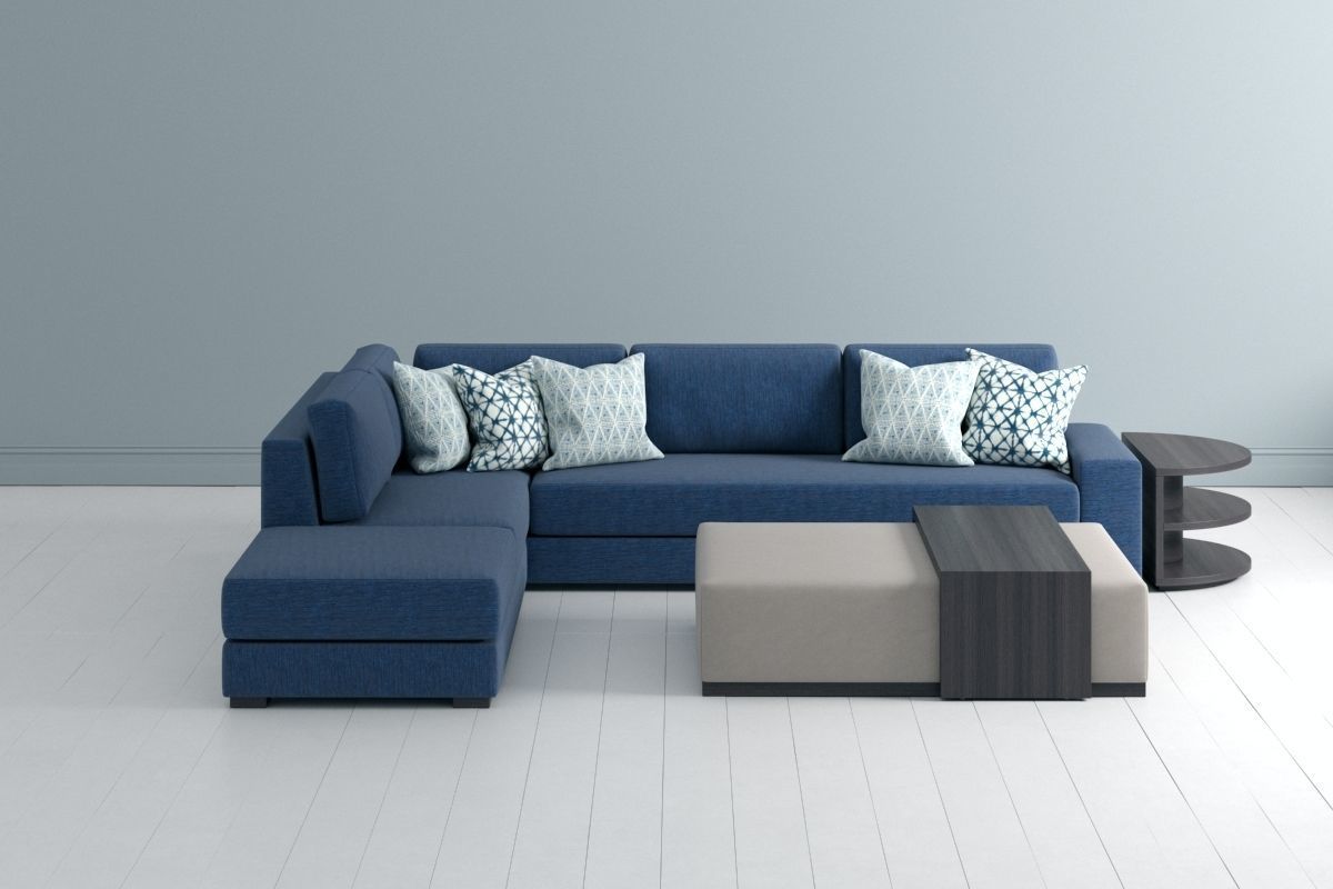 Sofa L Shape 3D model_1
