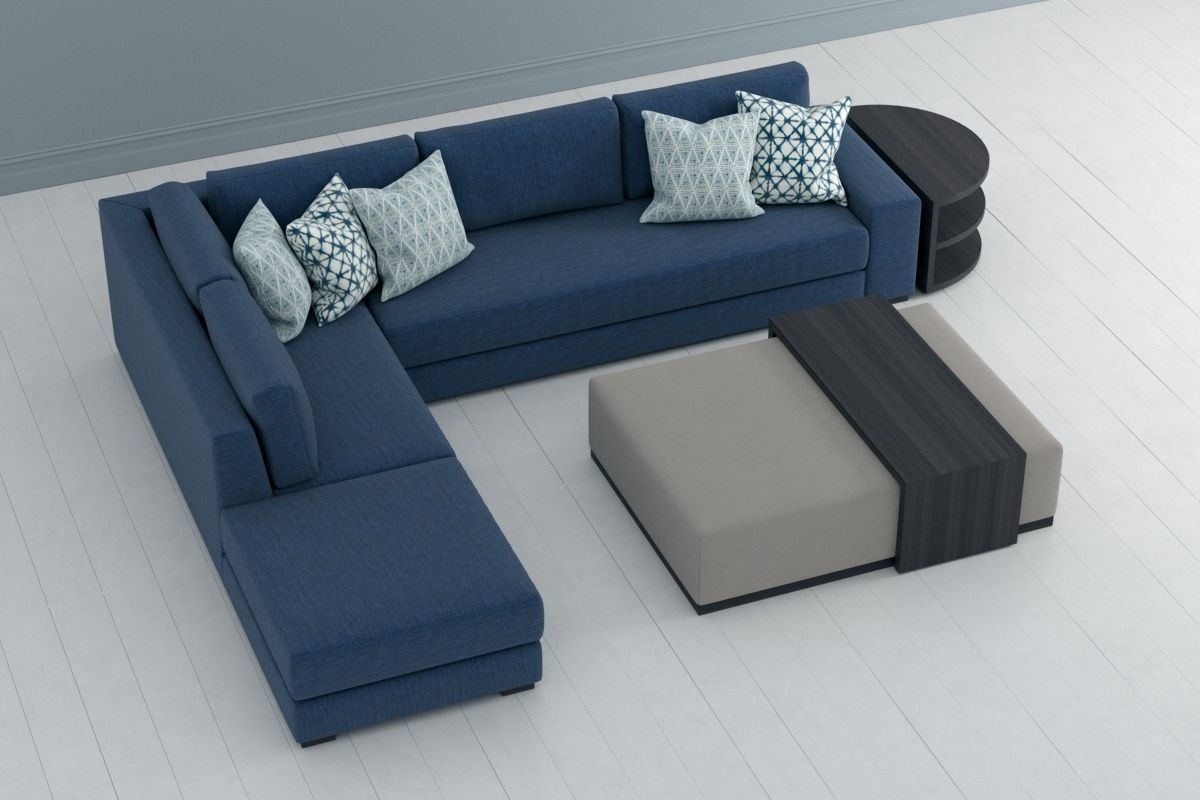 Sofa L Shape 3D model_5