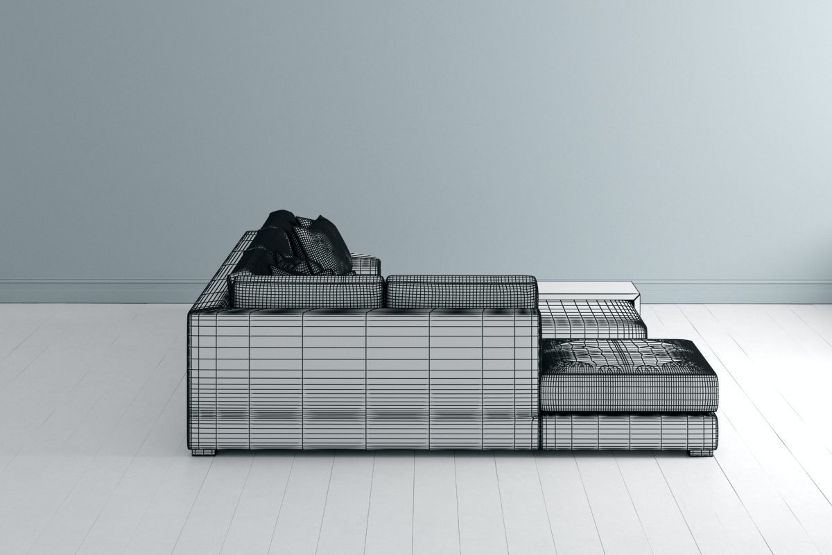 Sofa L Shape 3D model_9