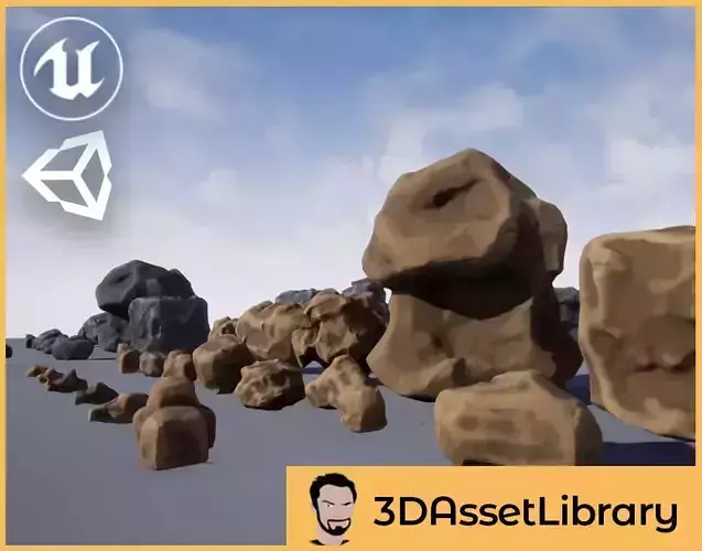 Stylized Rocks Vol 1 For Unreal And Unity