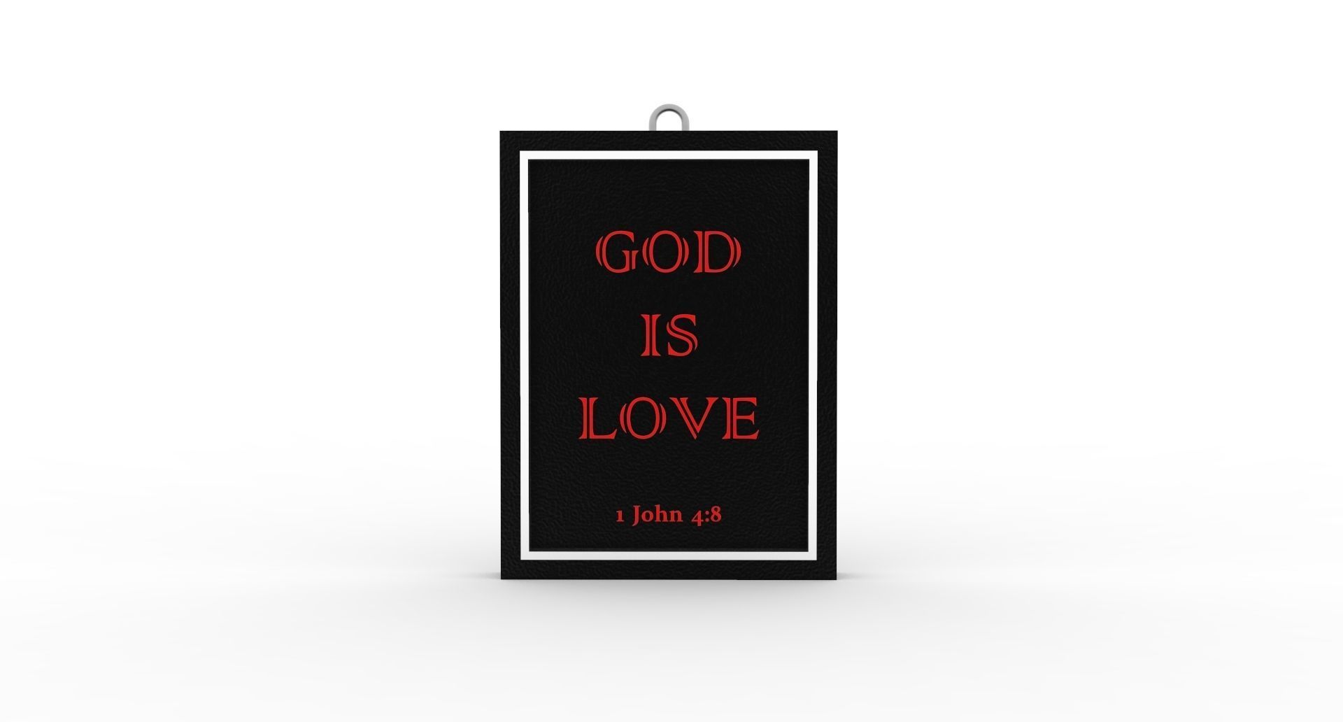 God Is Love Wall Photo frame 3D print model_1