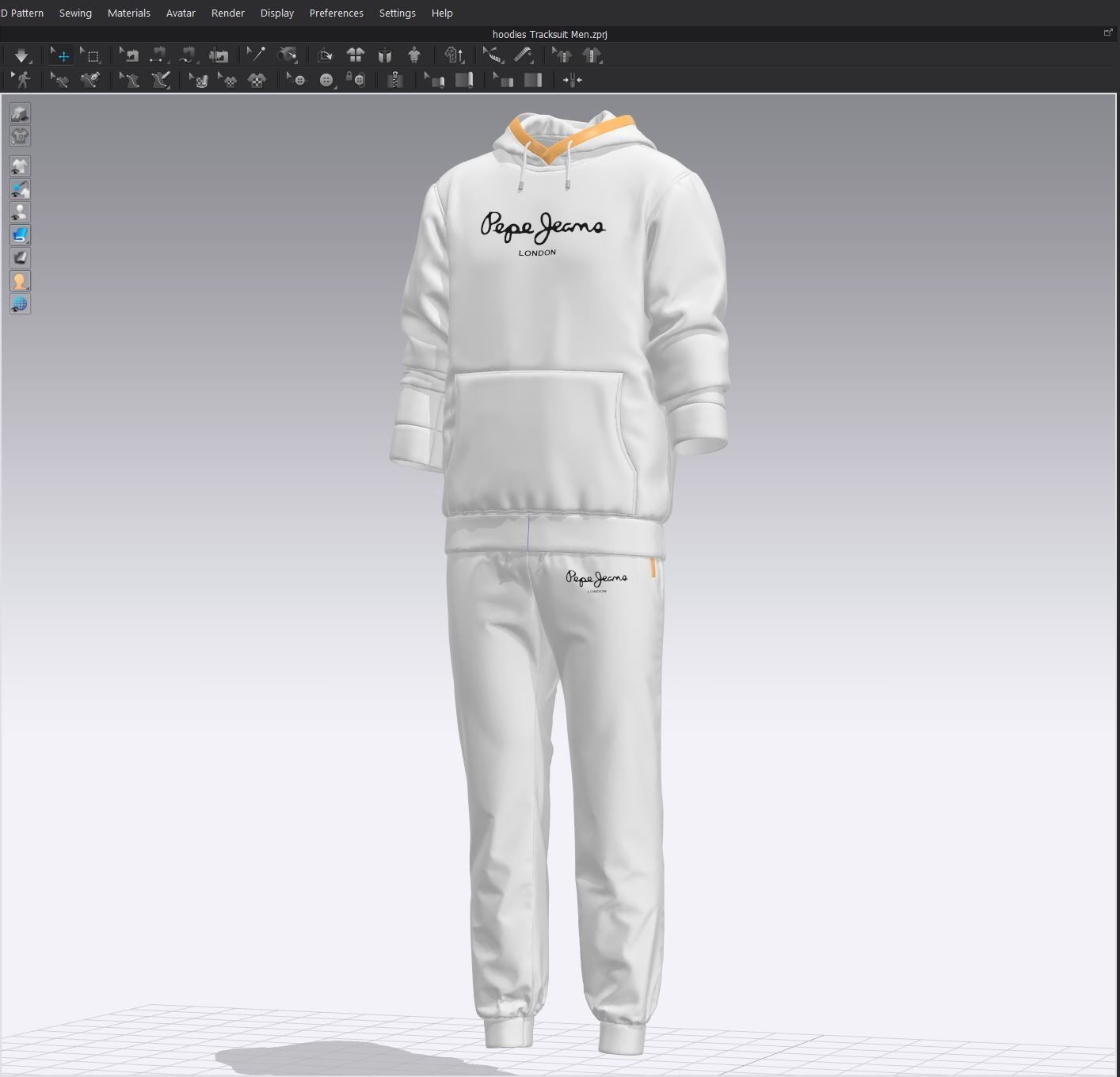 Hoodie Tracksuits 3D model_21